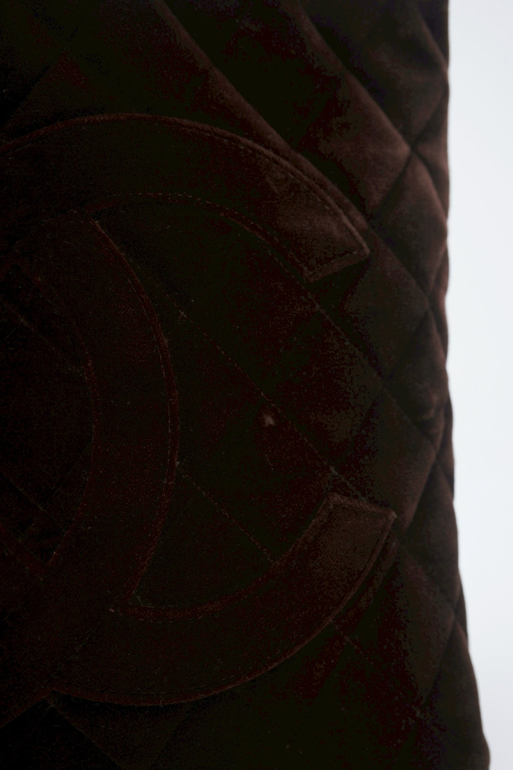 Chanel velvet medallion tote