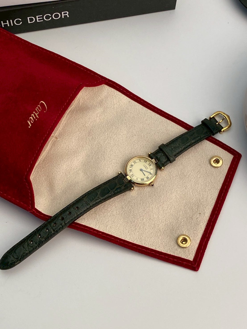 Cartier cream dial argent cilcle c.1750