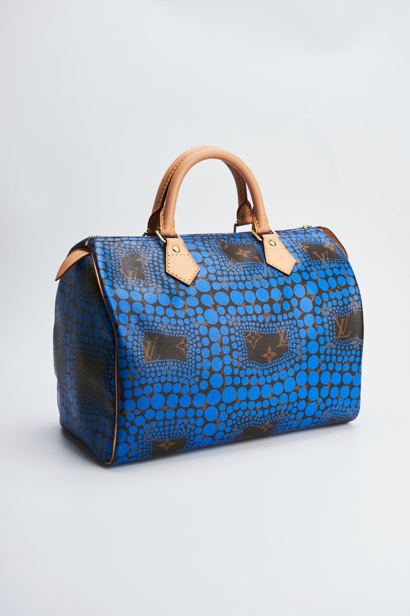 Louis Vuitton Yayoi Kusama speedy blue 30”