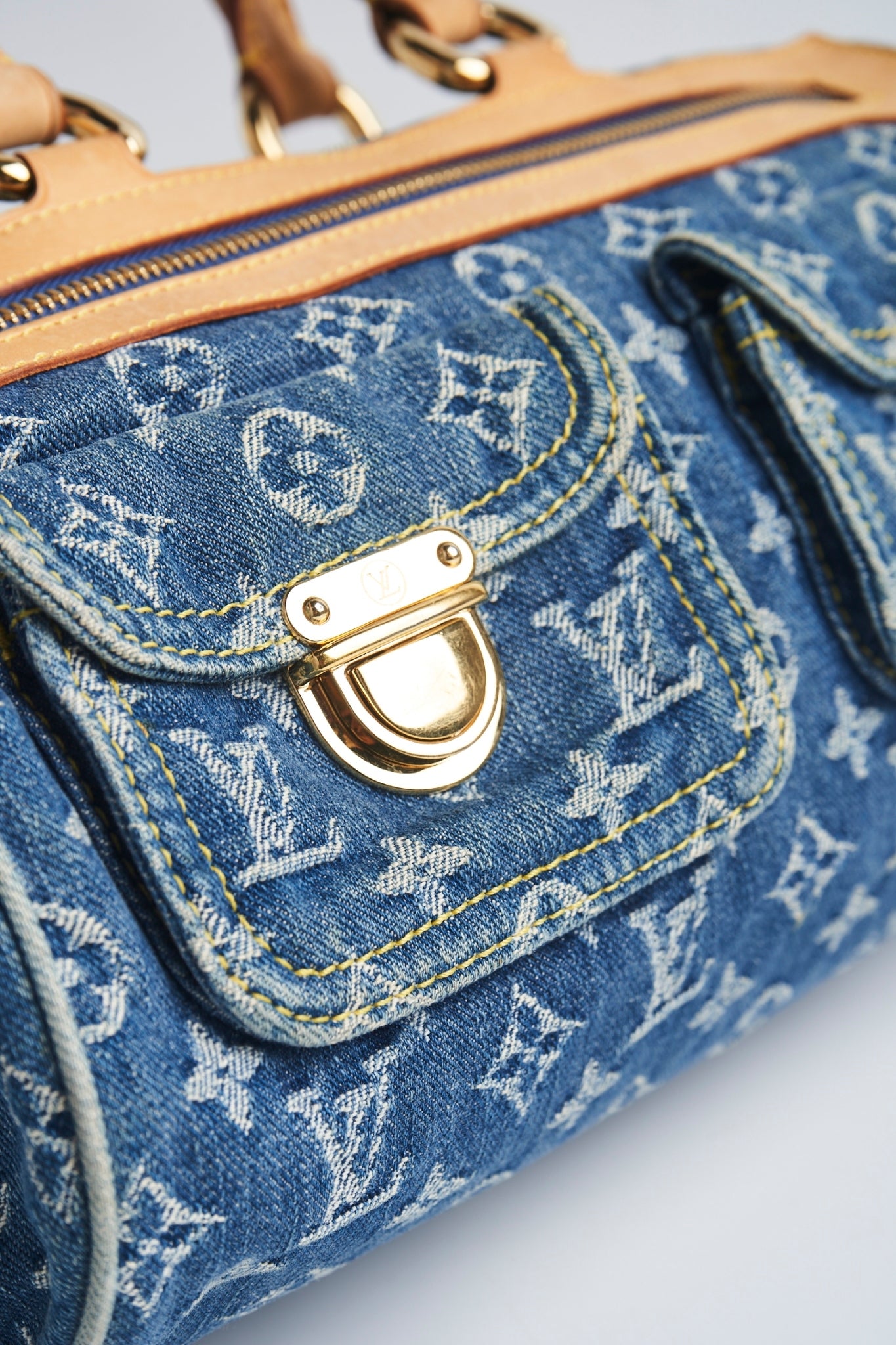 Louis vuitton denim handbag