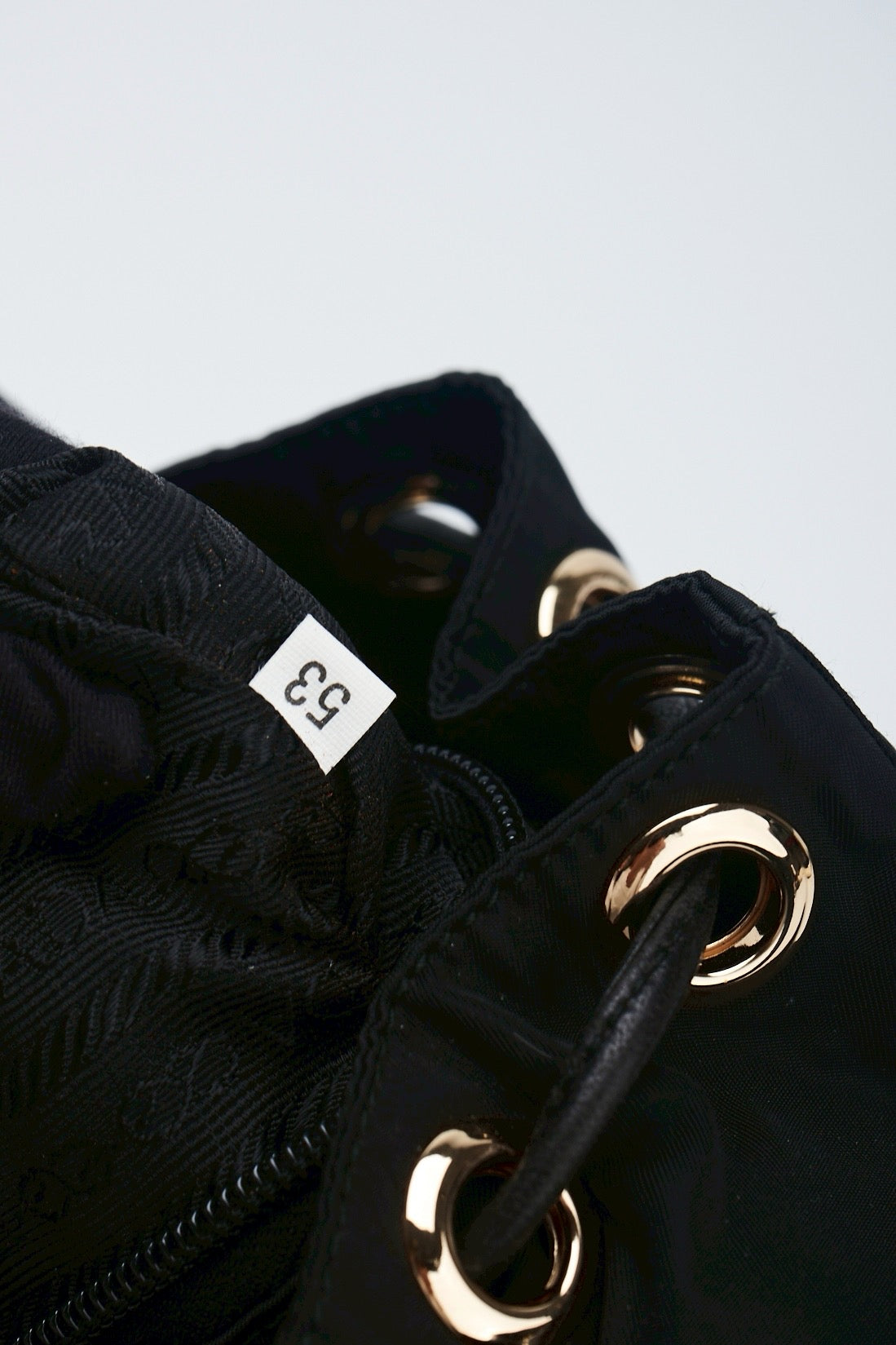 Prada nylon backpack chain bag