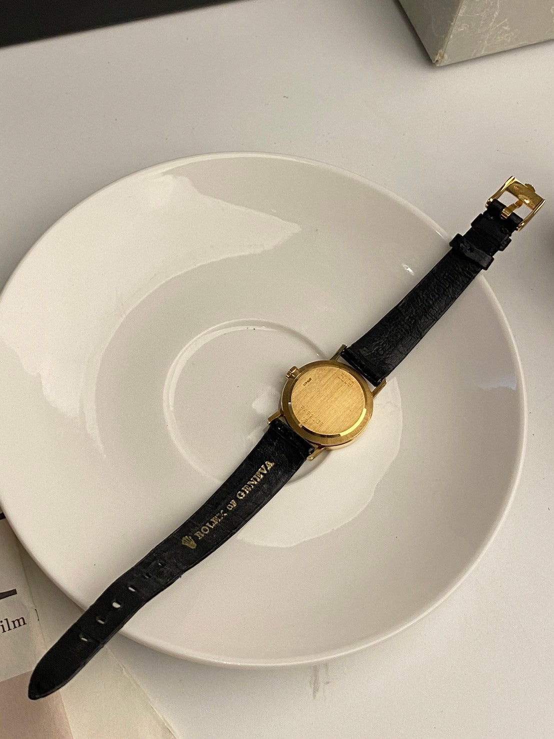 rolex cellini white dial 18k