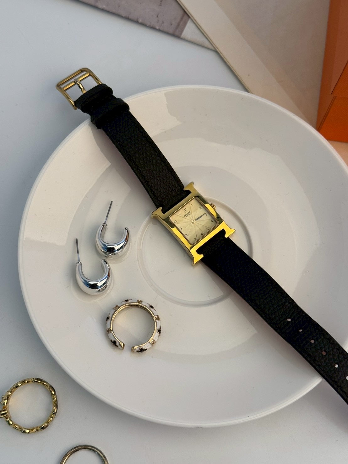 Hermes cream dial H c.9698