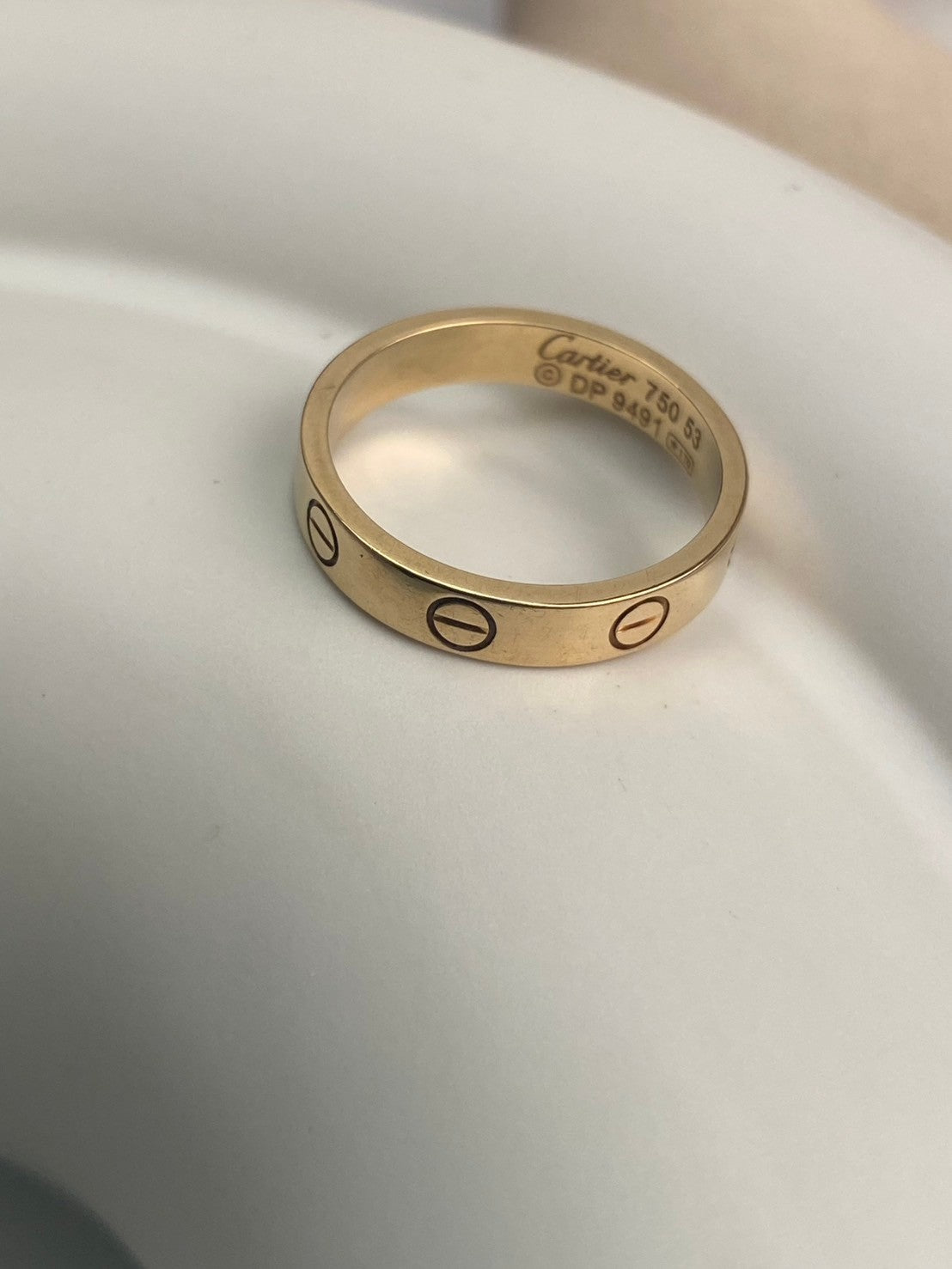 Cartier paris mini love ring 18k 750 #53