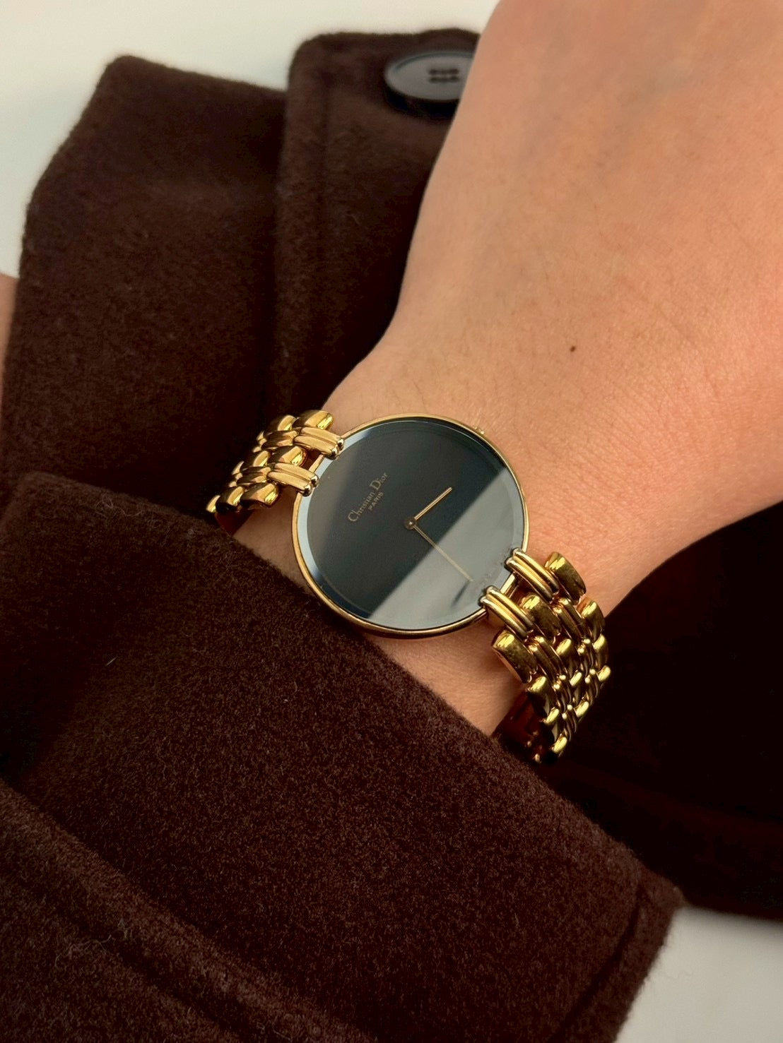 Dior black dial gold sizeL c.4581