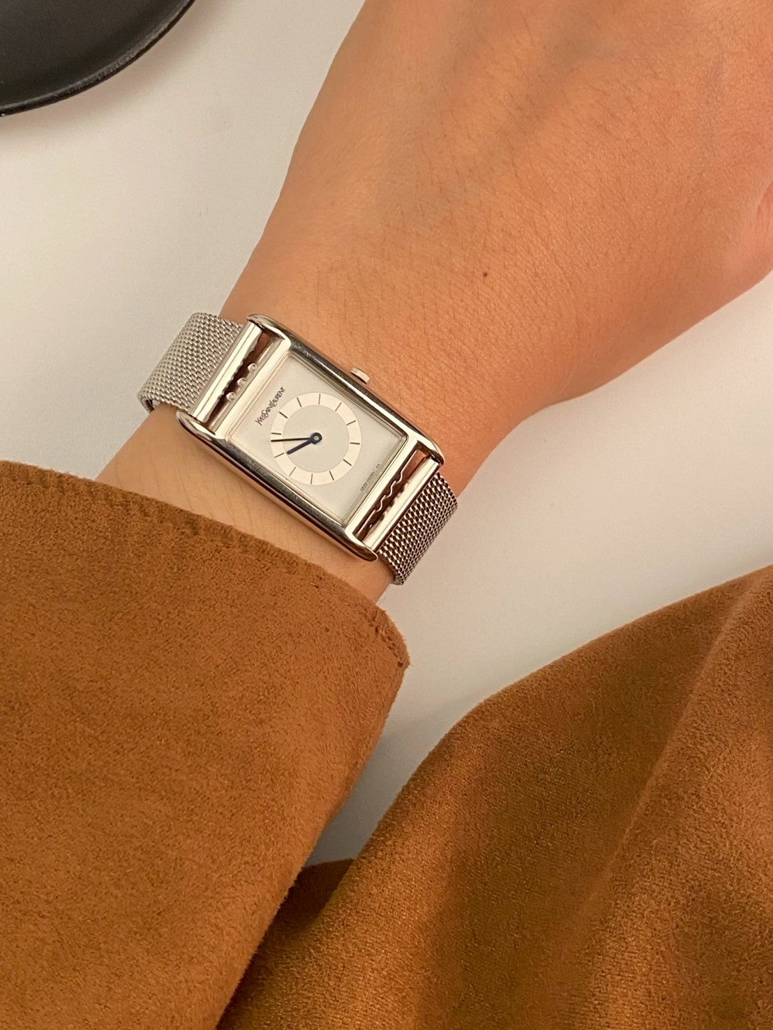 YSL stainless white dial c.0825
