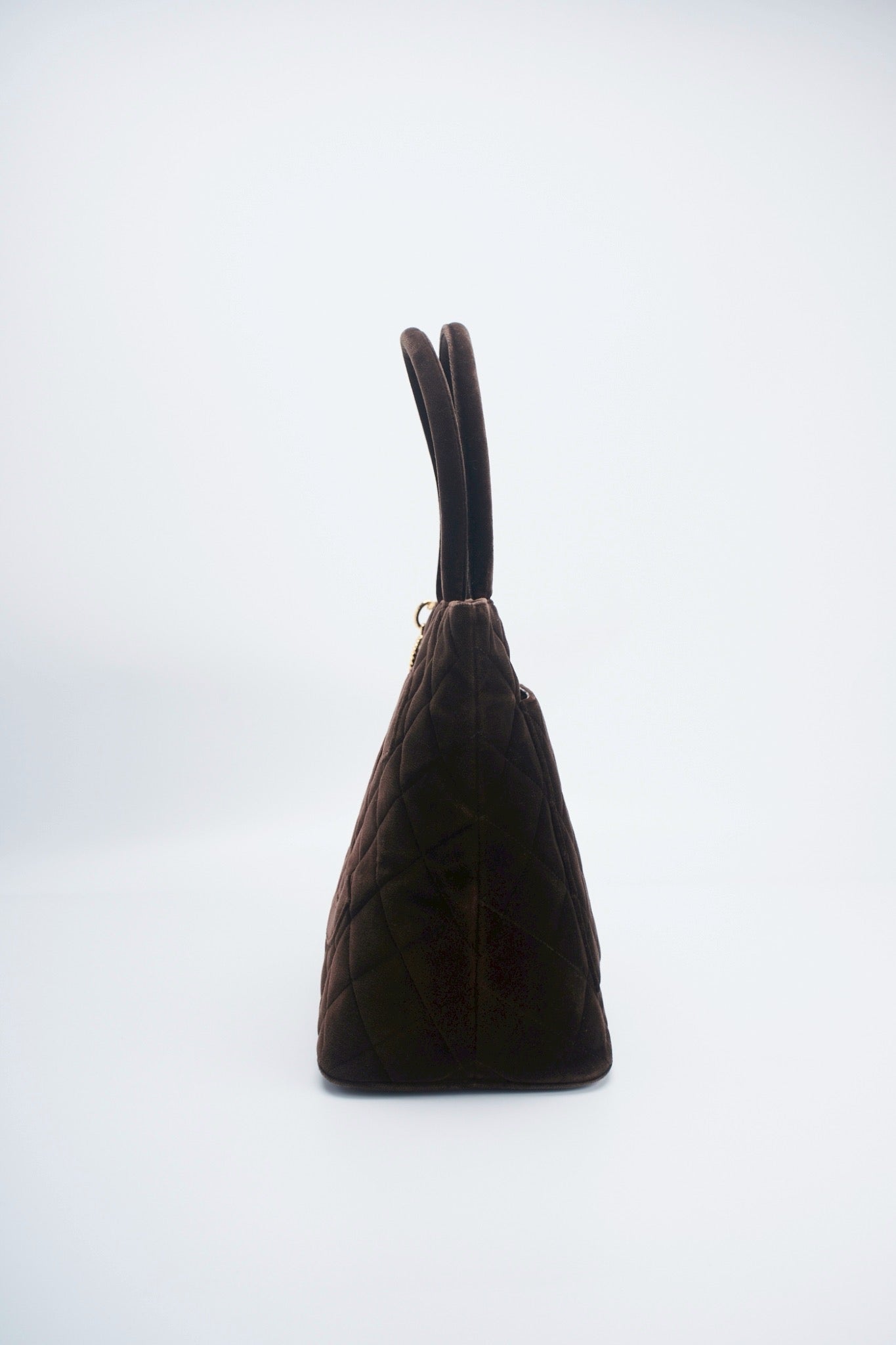 Chanel velvet medallion tote