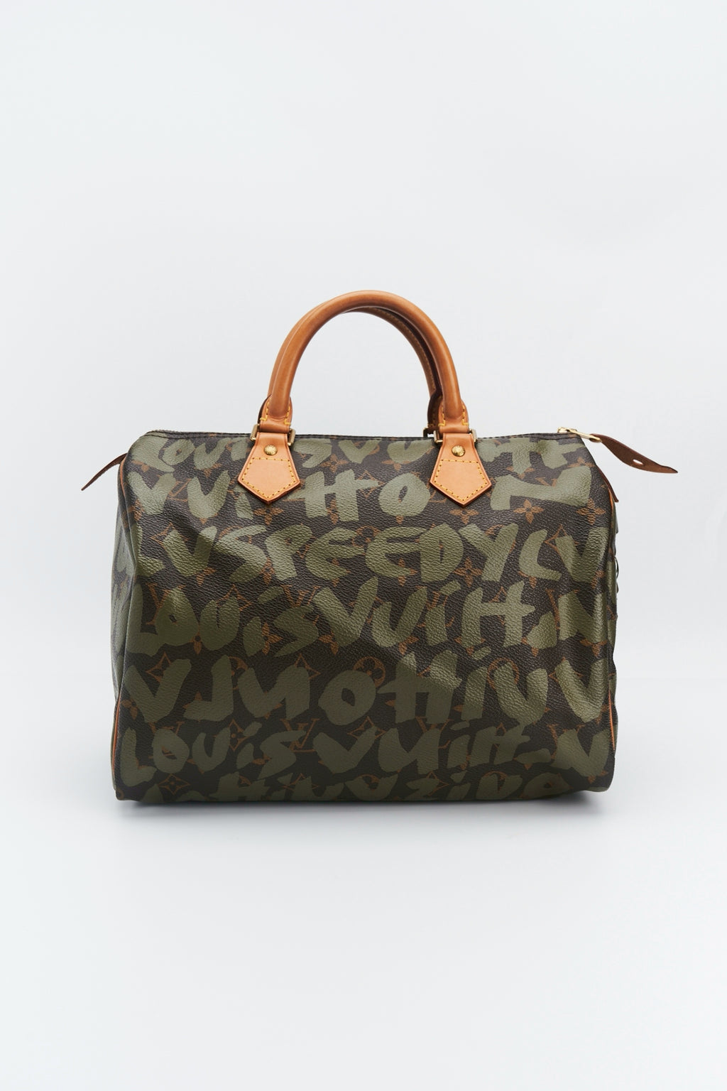 Louis vuitton Khaki Graffiti speedy “30