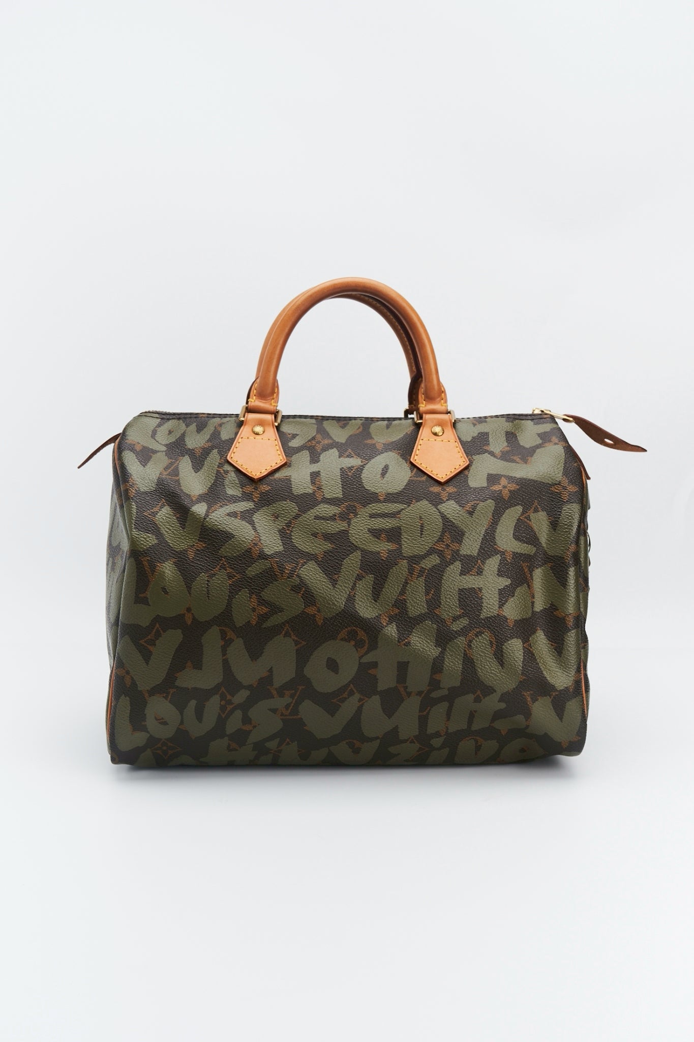 Louis vuitton Khaki Graffiti speedy “30