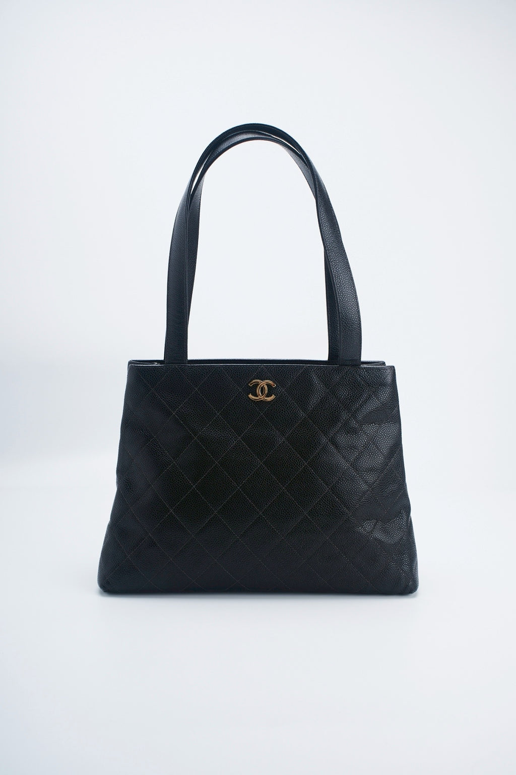 Chanel rhombic quilted caviar