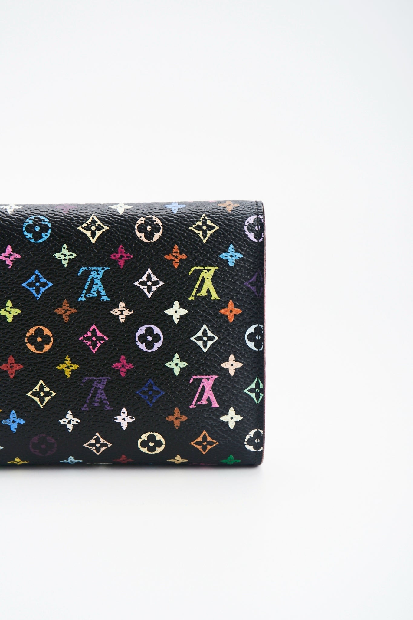 Louis vuitton multicolor black wallet