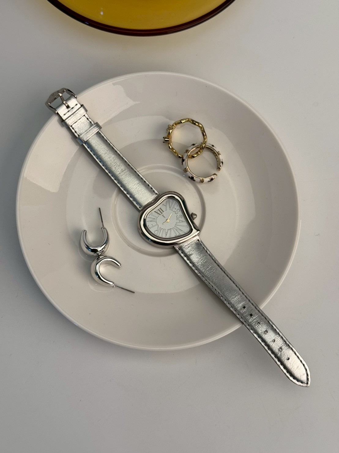 Ysl heart dial silver