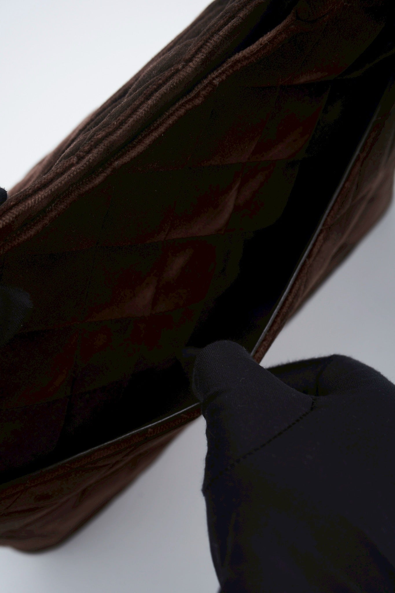 Chanel velvet medallion tote