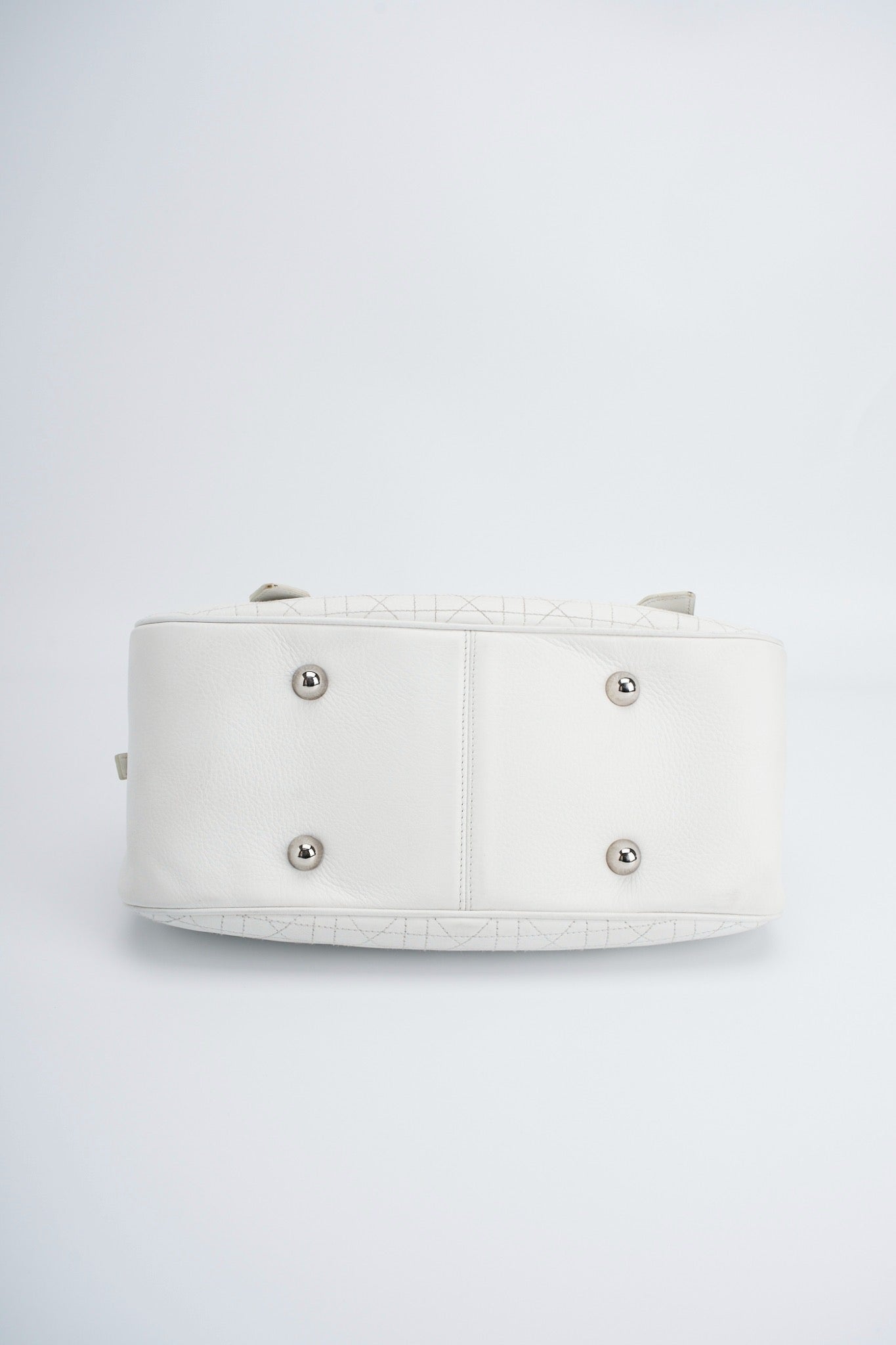 Dior logo white handbag