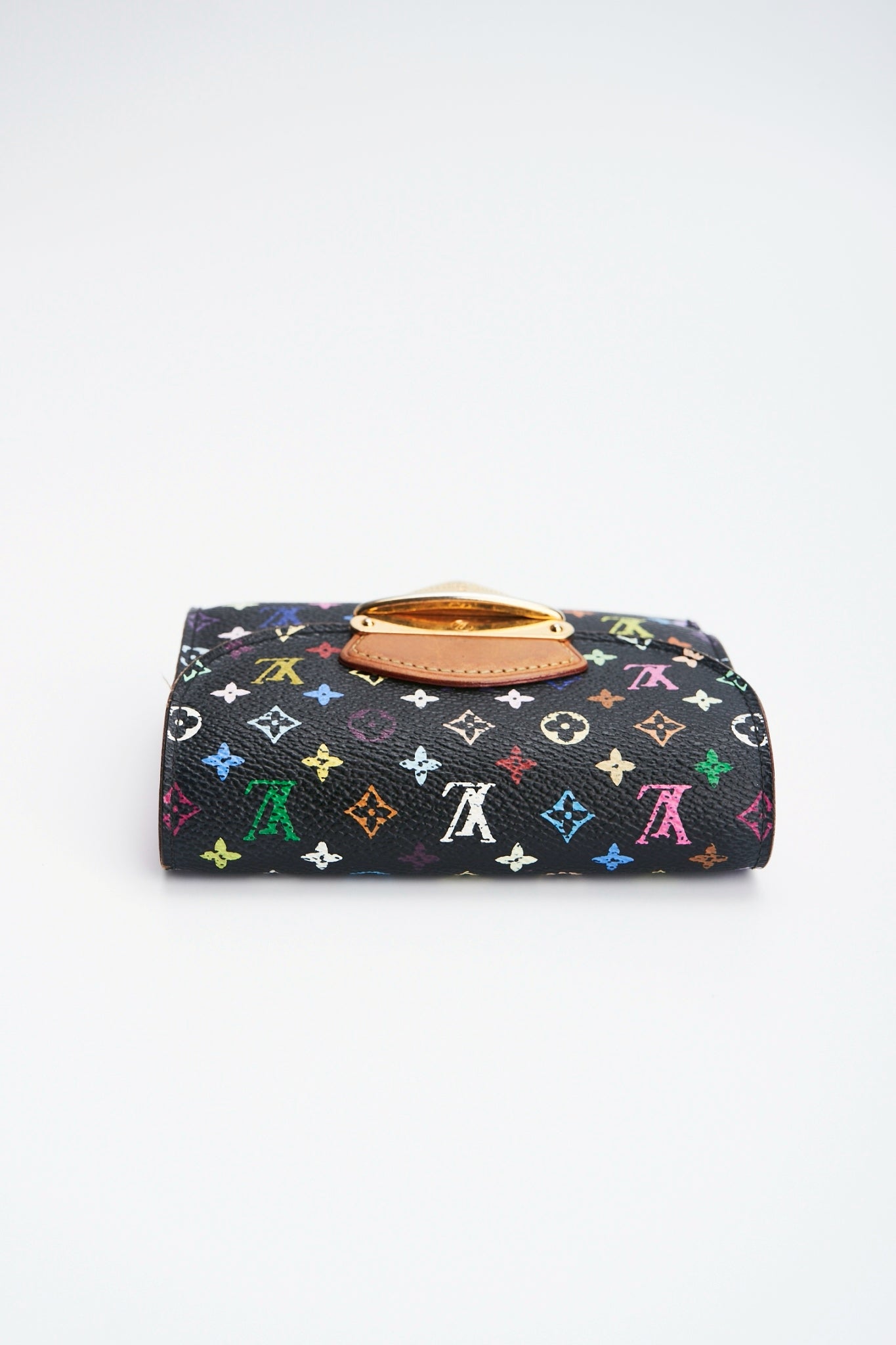 Louis vuitton multicolor black wallet
