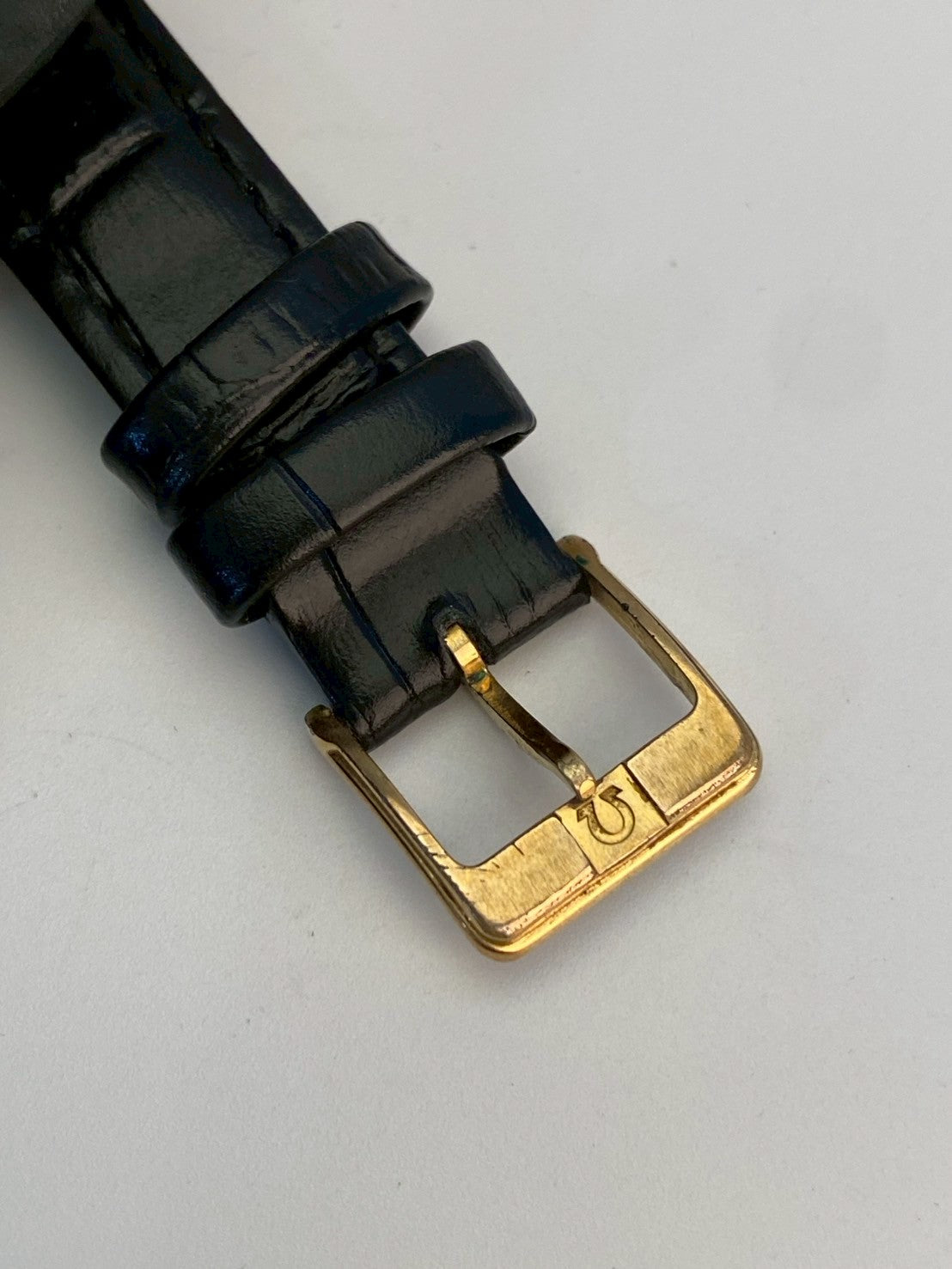 Omega deville white dial gold