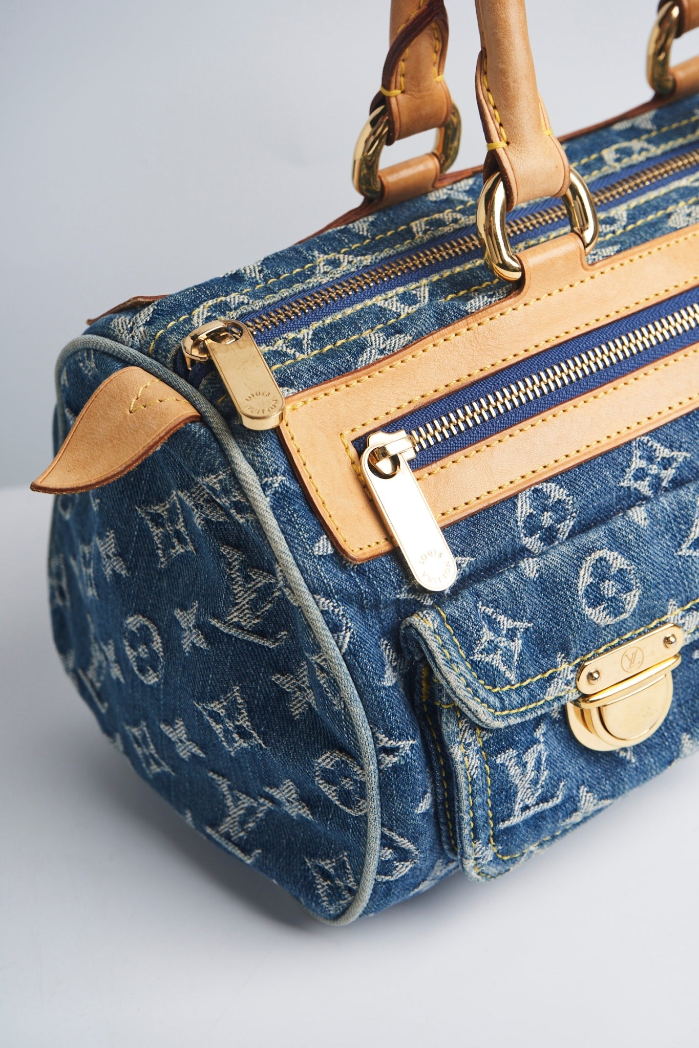 Louis vuitton denim handbag