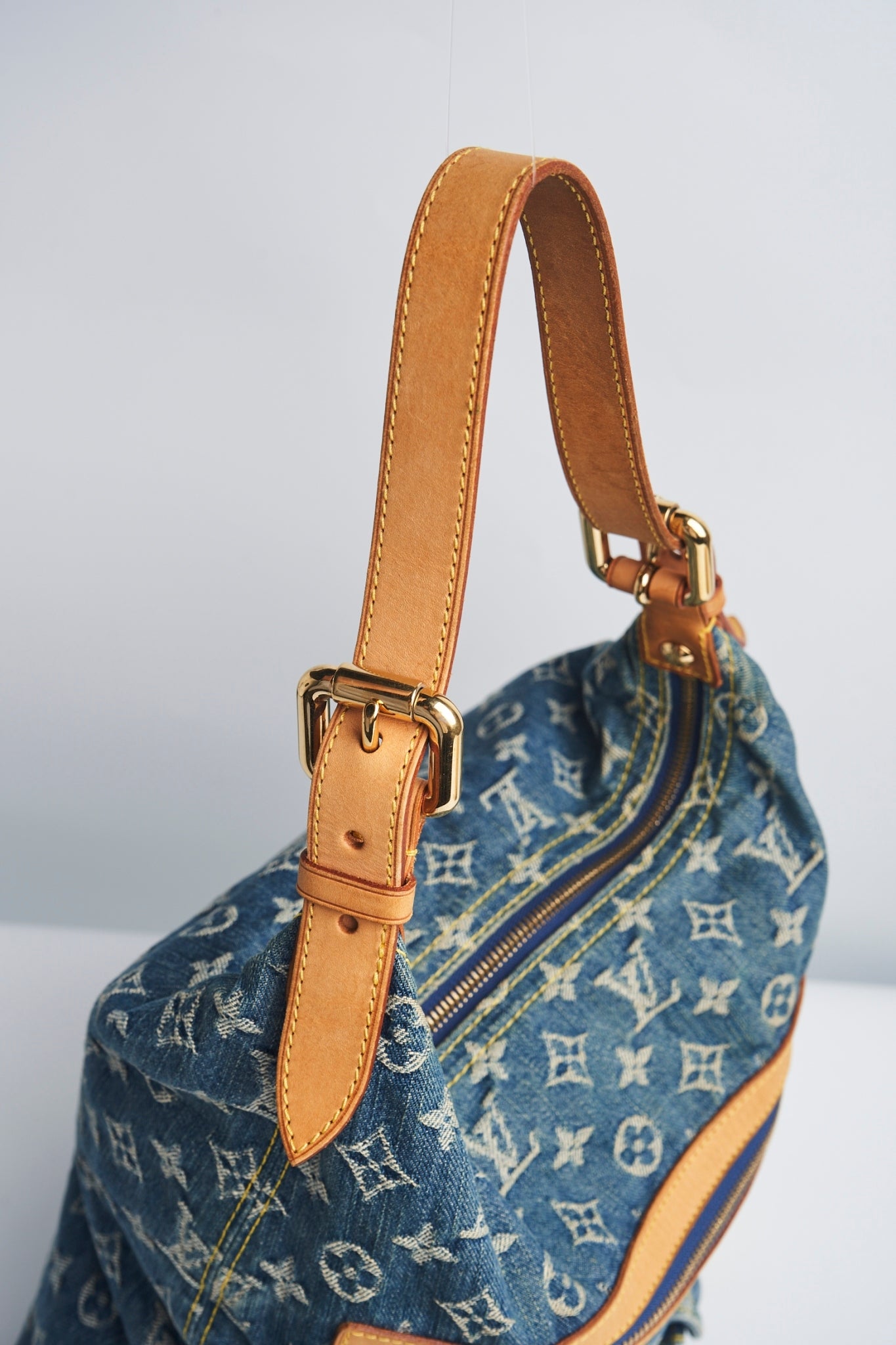 Louis vuitton denim shoulder bag