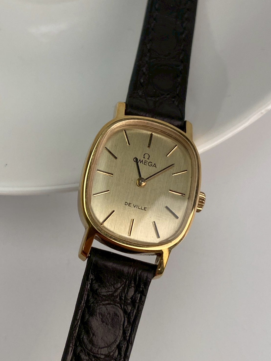 Omega deville gold dial wind up