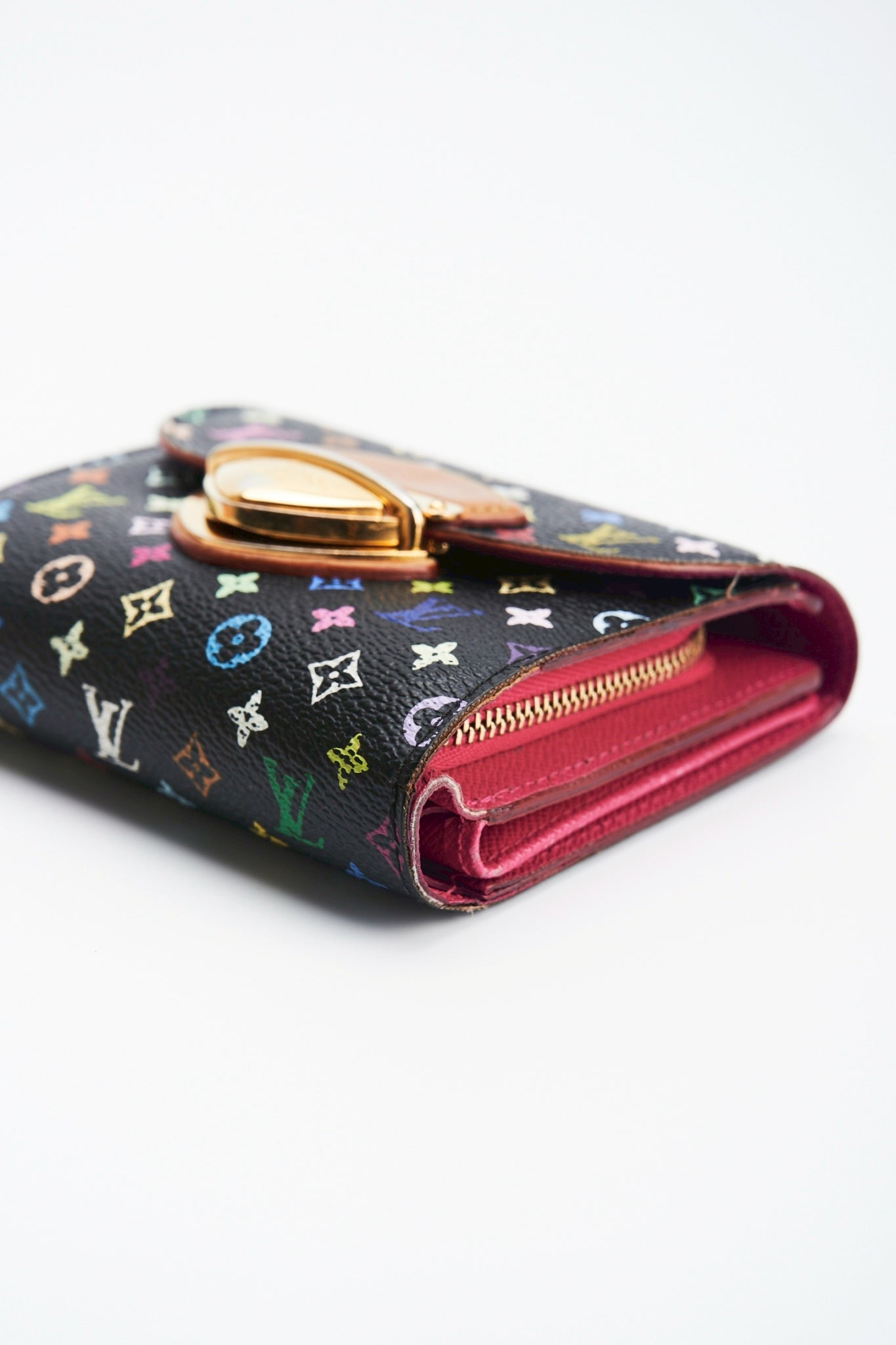 Louis vuitton multicolor black wallet