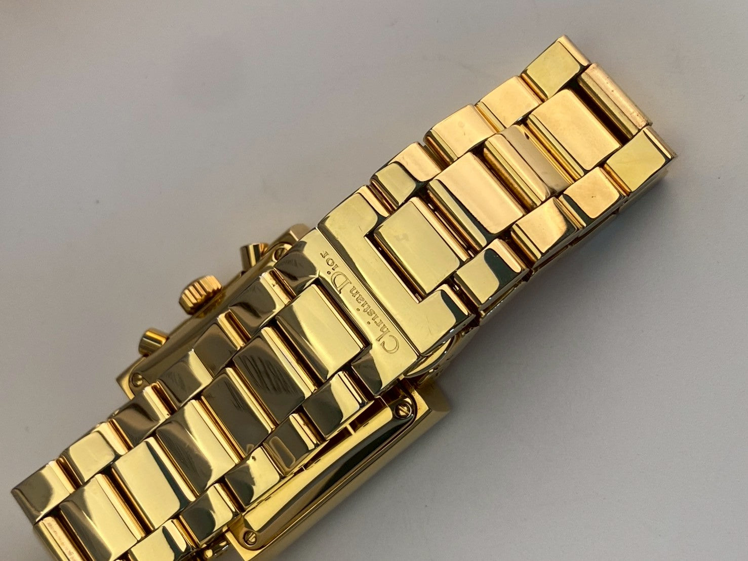 Dior gold gray dial chronograph c.5772