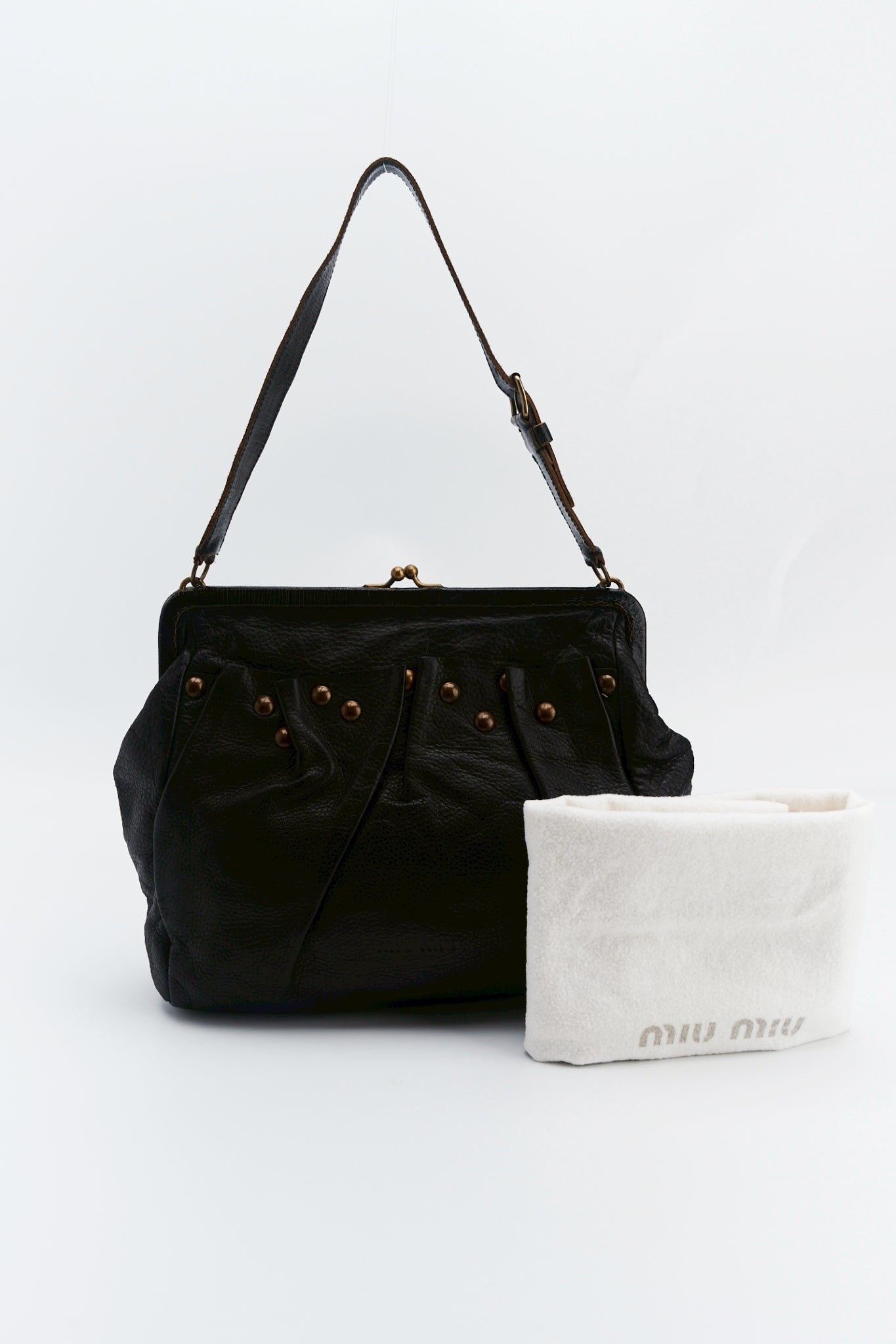 Miumiu leather shoulder bag