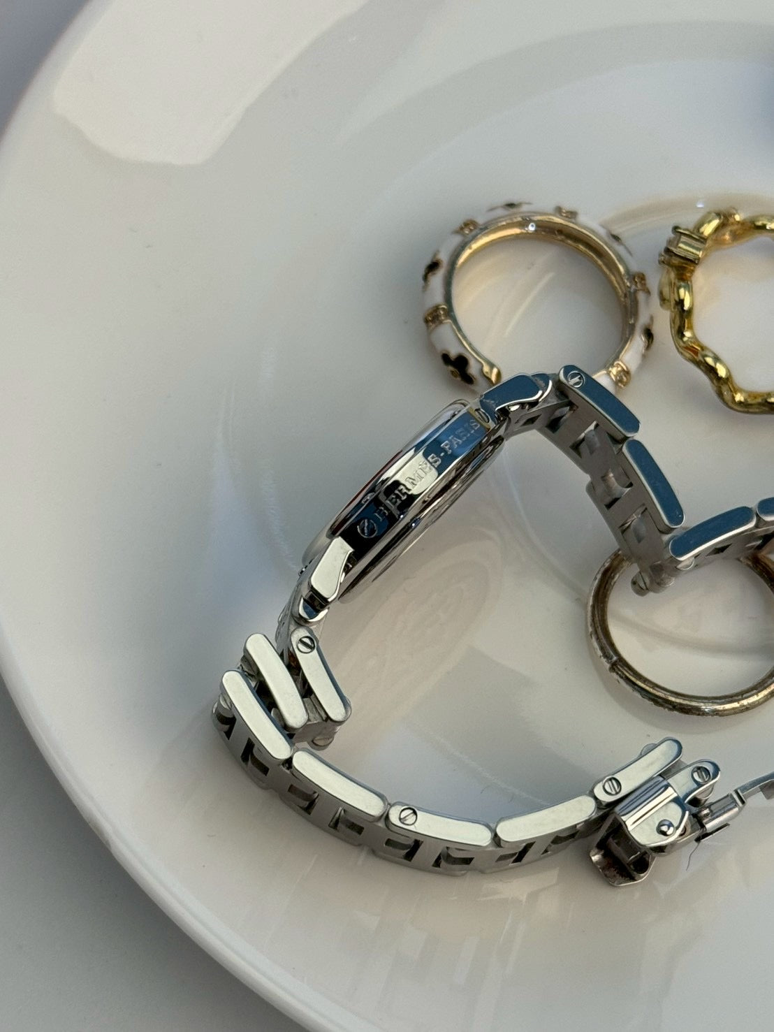 Hermes Clipper Ladies Pink Gold c.1286