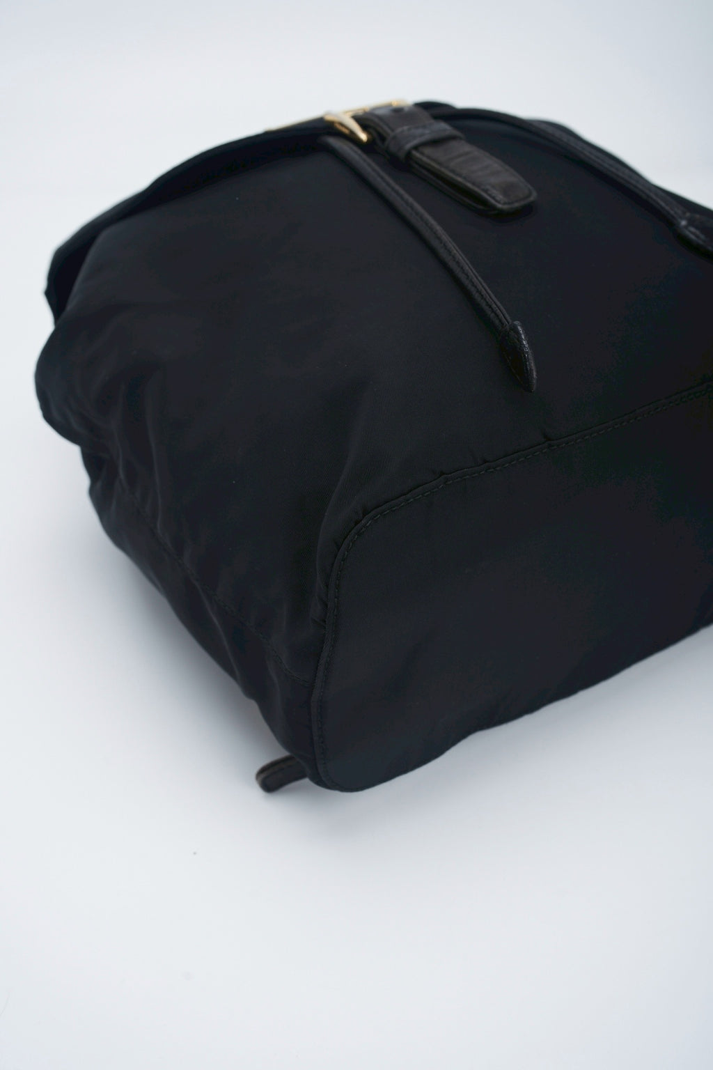 Prada nylon backpack chain bag