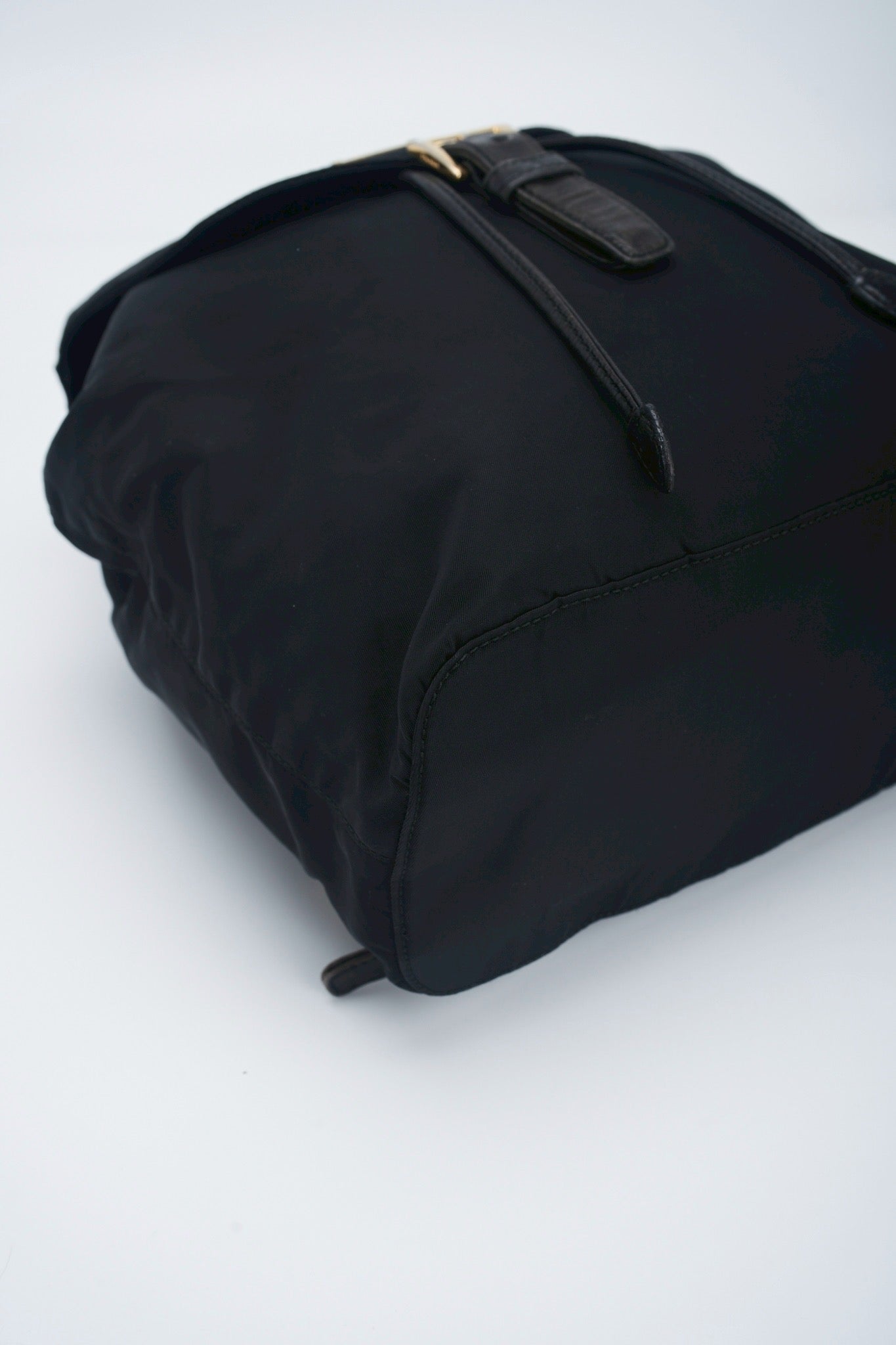 Prada nylon backpack chain bag