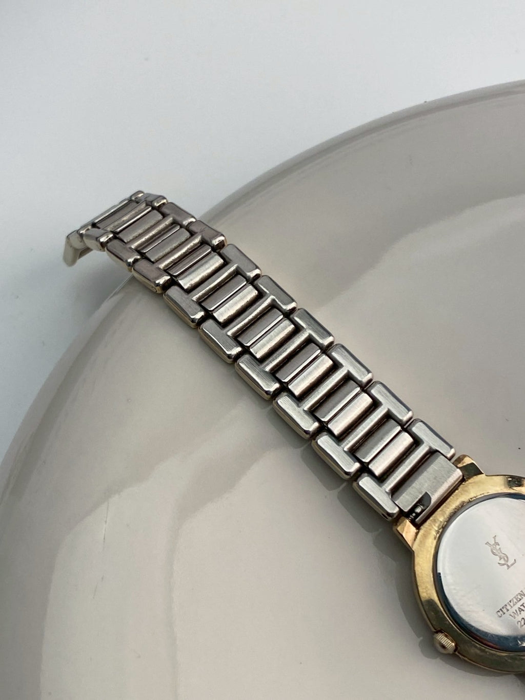 Ysl white dial twotone