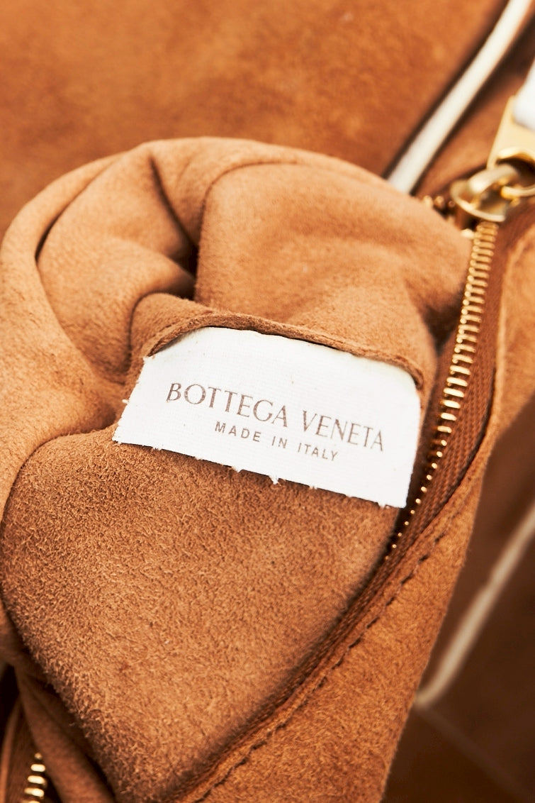 Bottega Veneta arco white bag