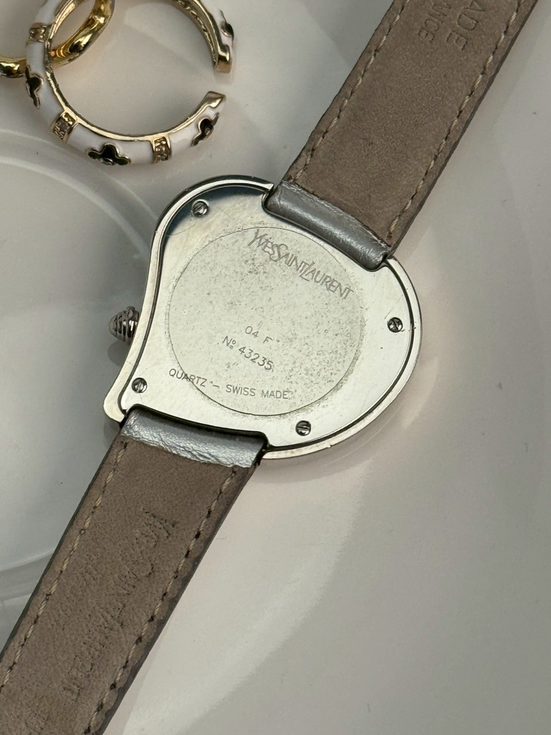 Ysl heart dial silver