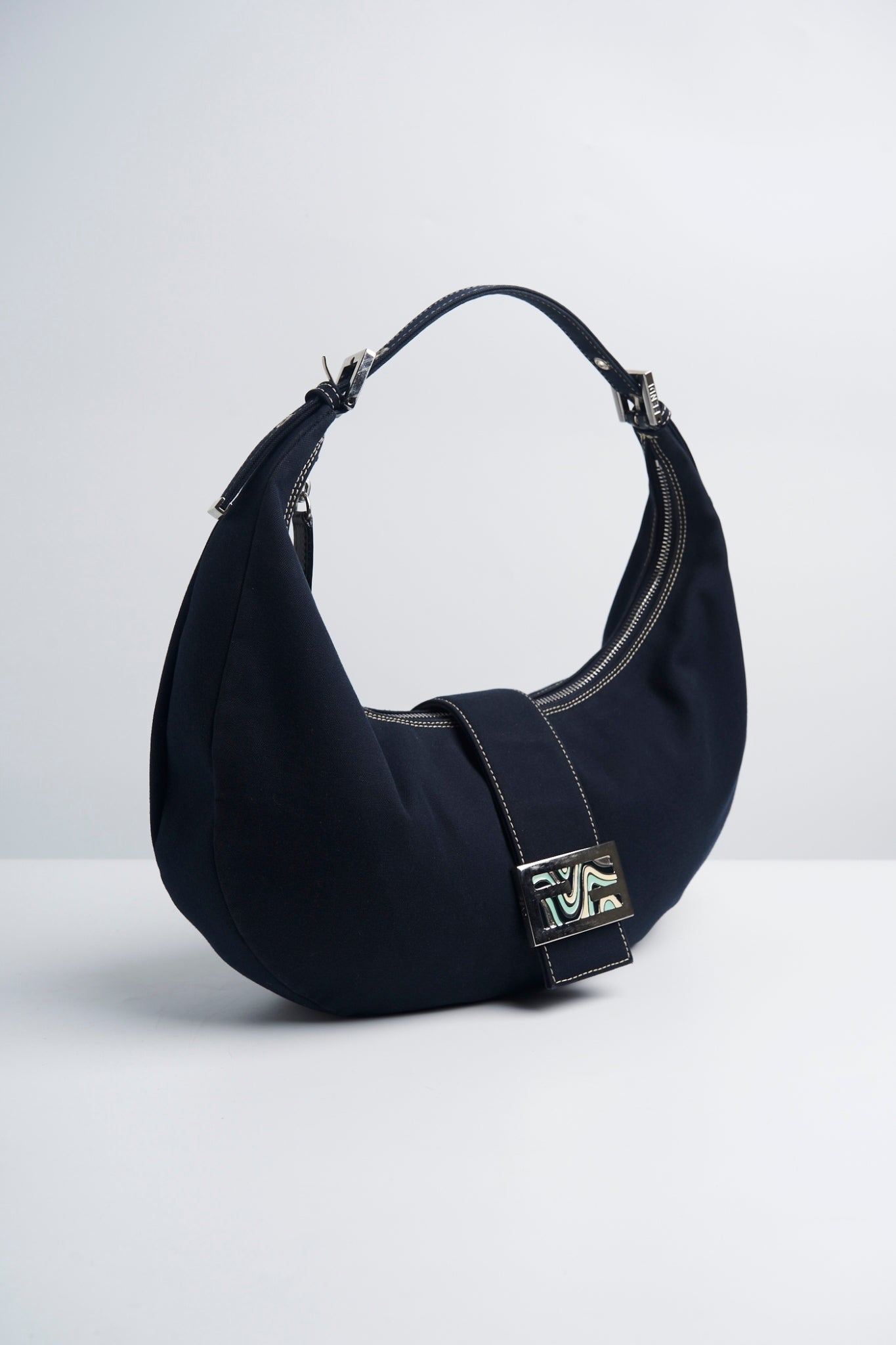 Fendi denim hobo