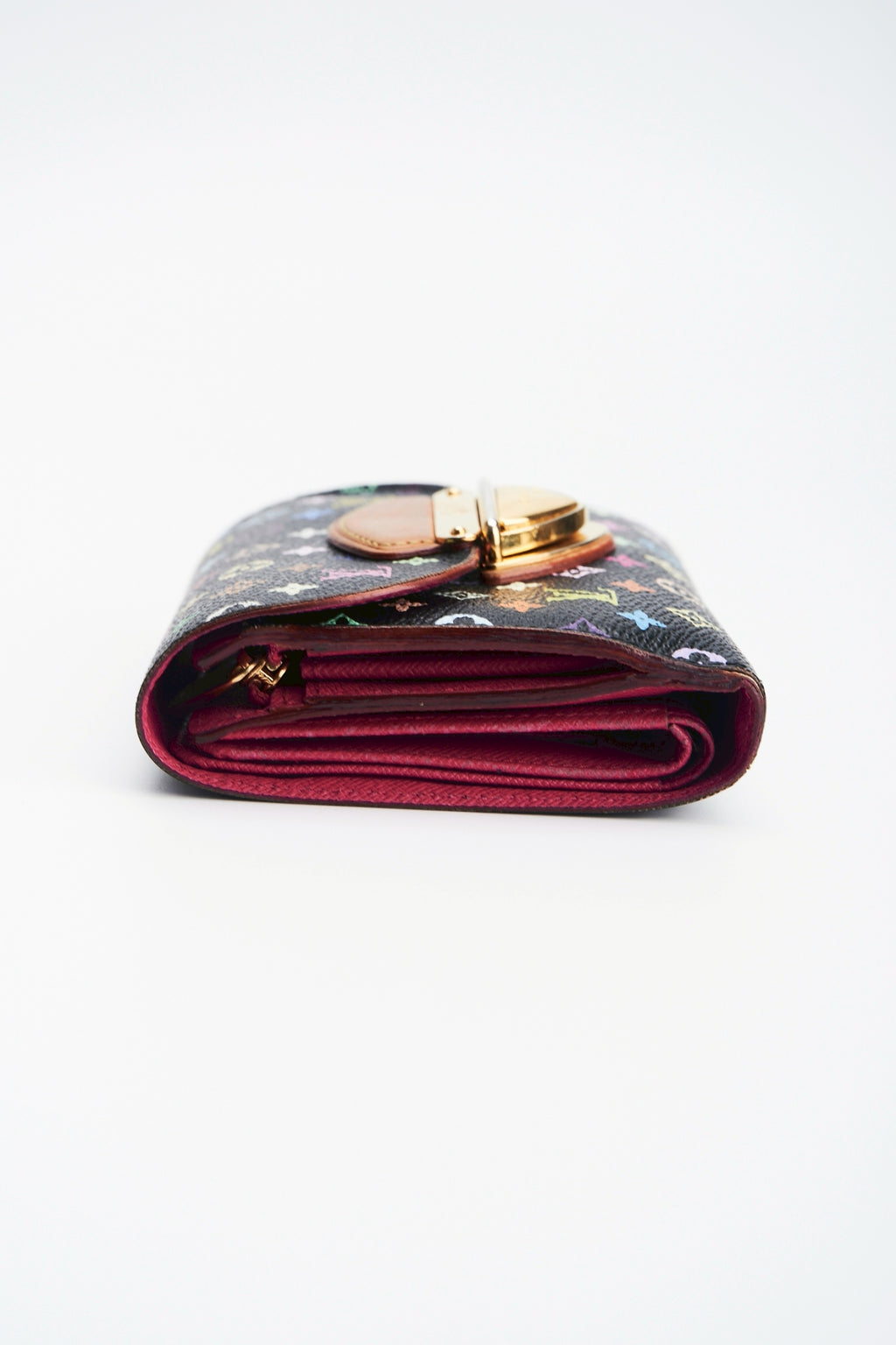 Louis vuitton multicolor black wallet