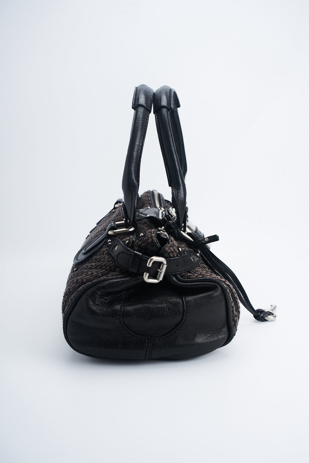 Chloe paddington tweed leather