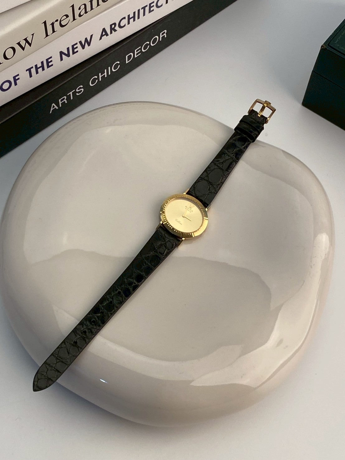 Rolex K18 YG cellini gold dial