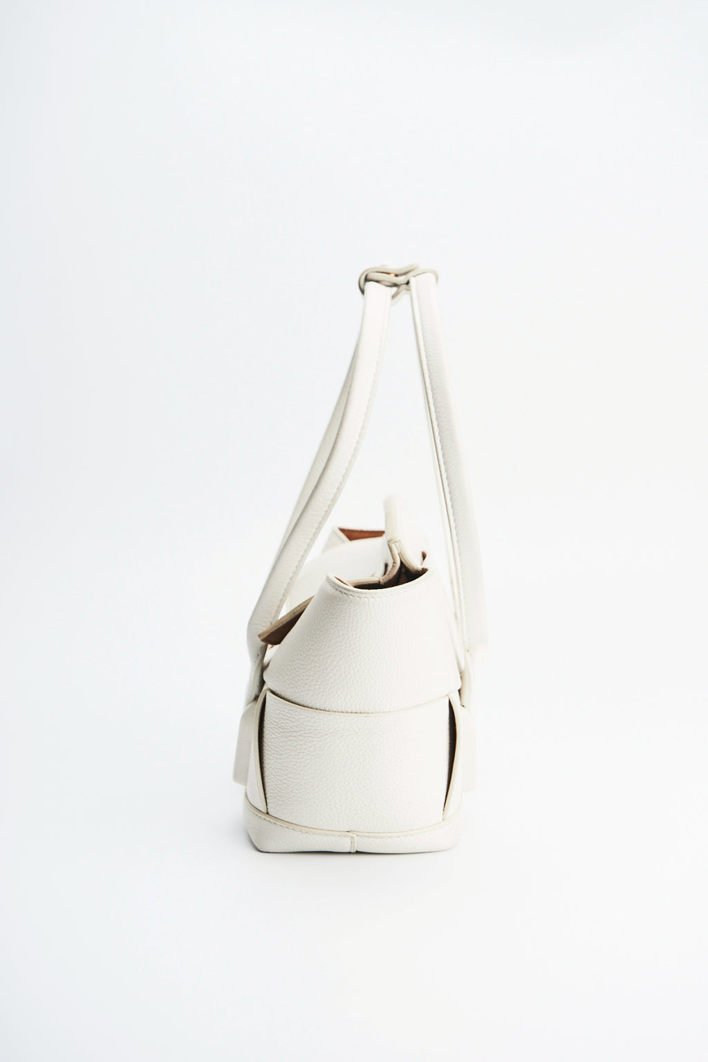 Bottega Veneta arco white bag