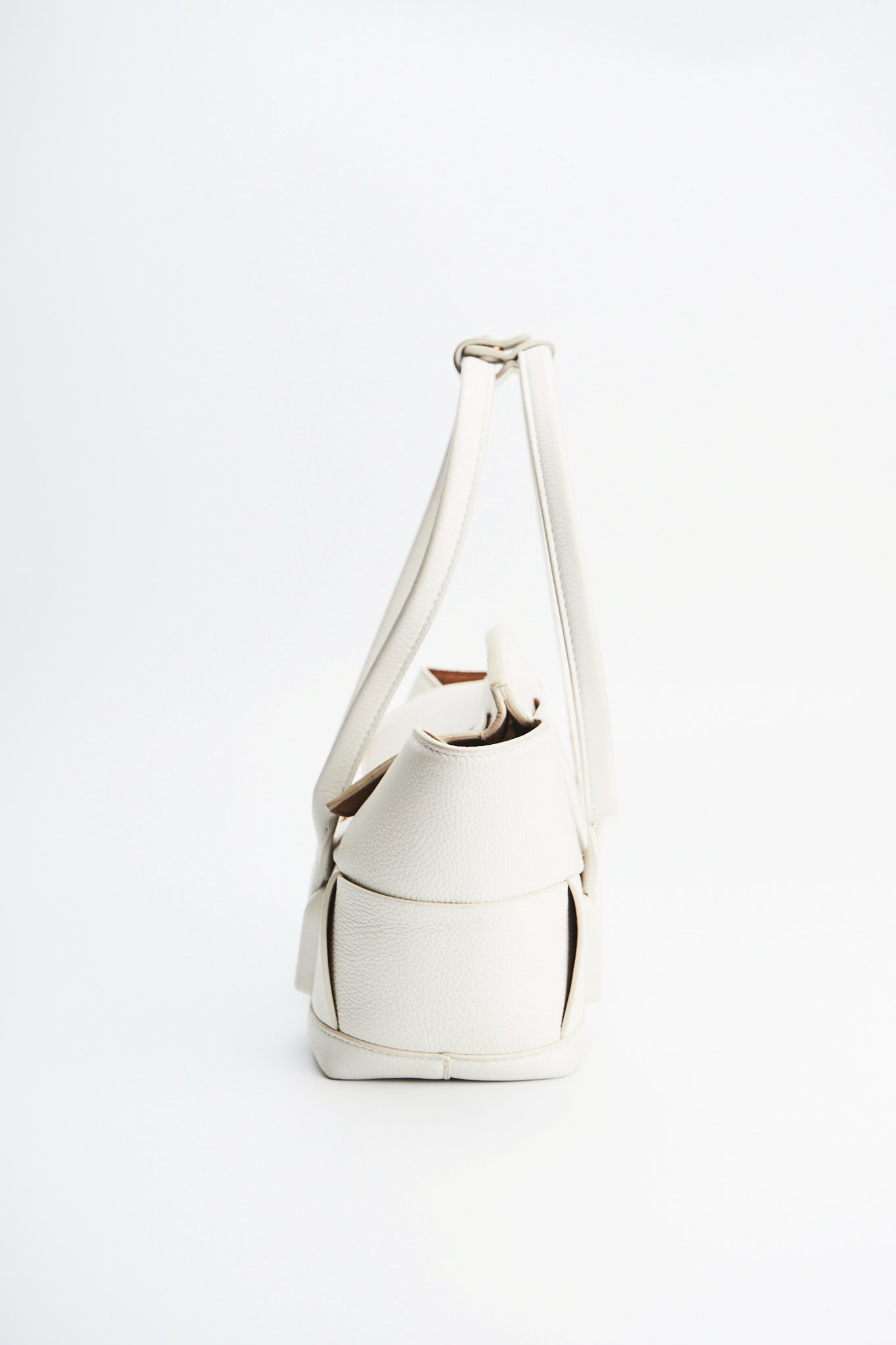 Bottega Veneta arco white bag