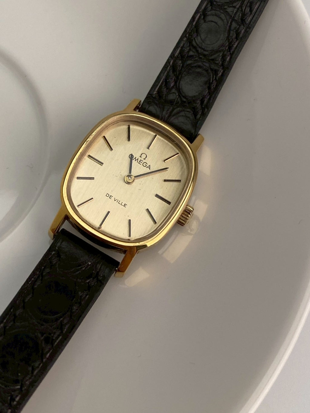 Omega deville gold dial wind up