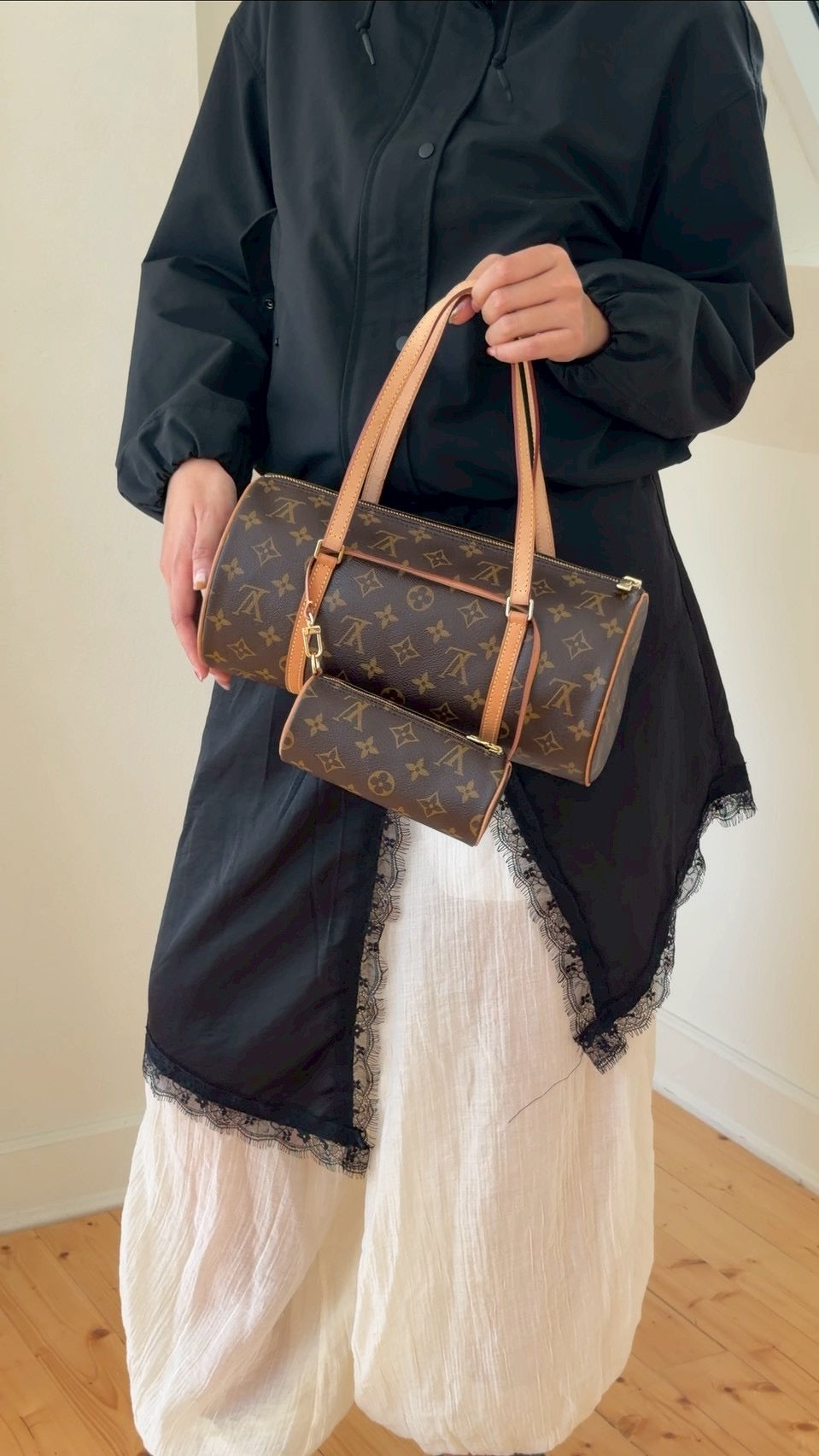 Louis Vuitton papillon with mini bag