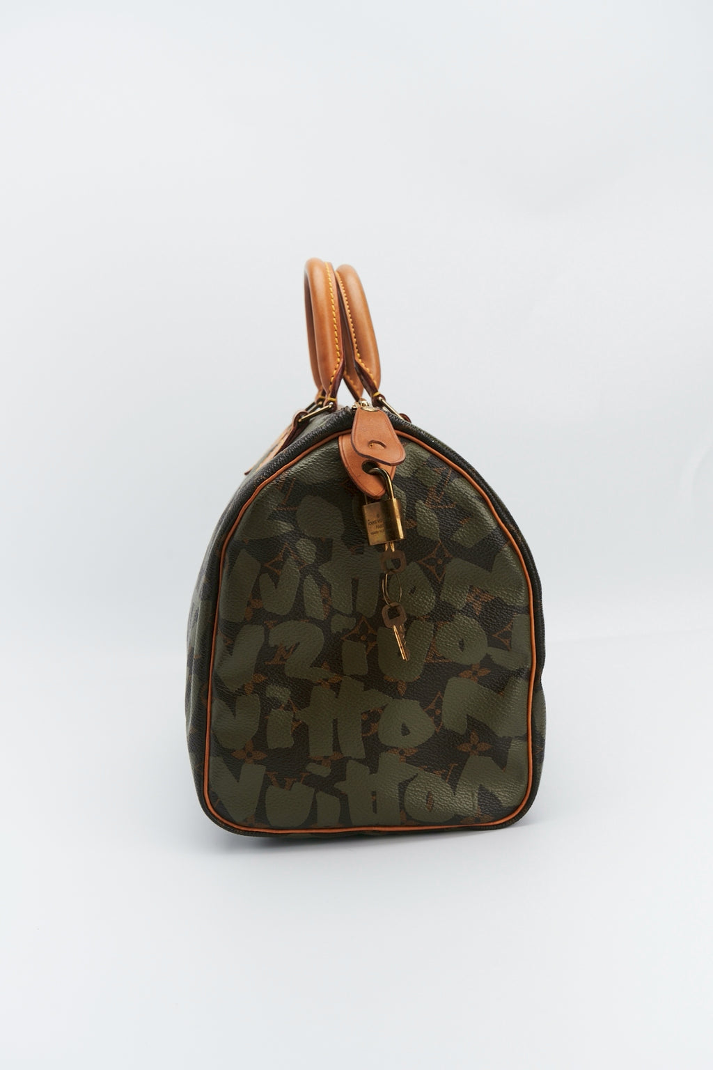 Louis vuitton Khaki Graffiti speedy “30