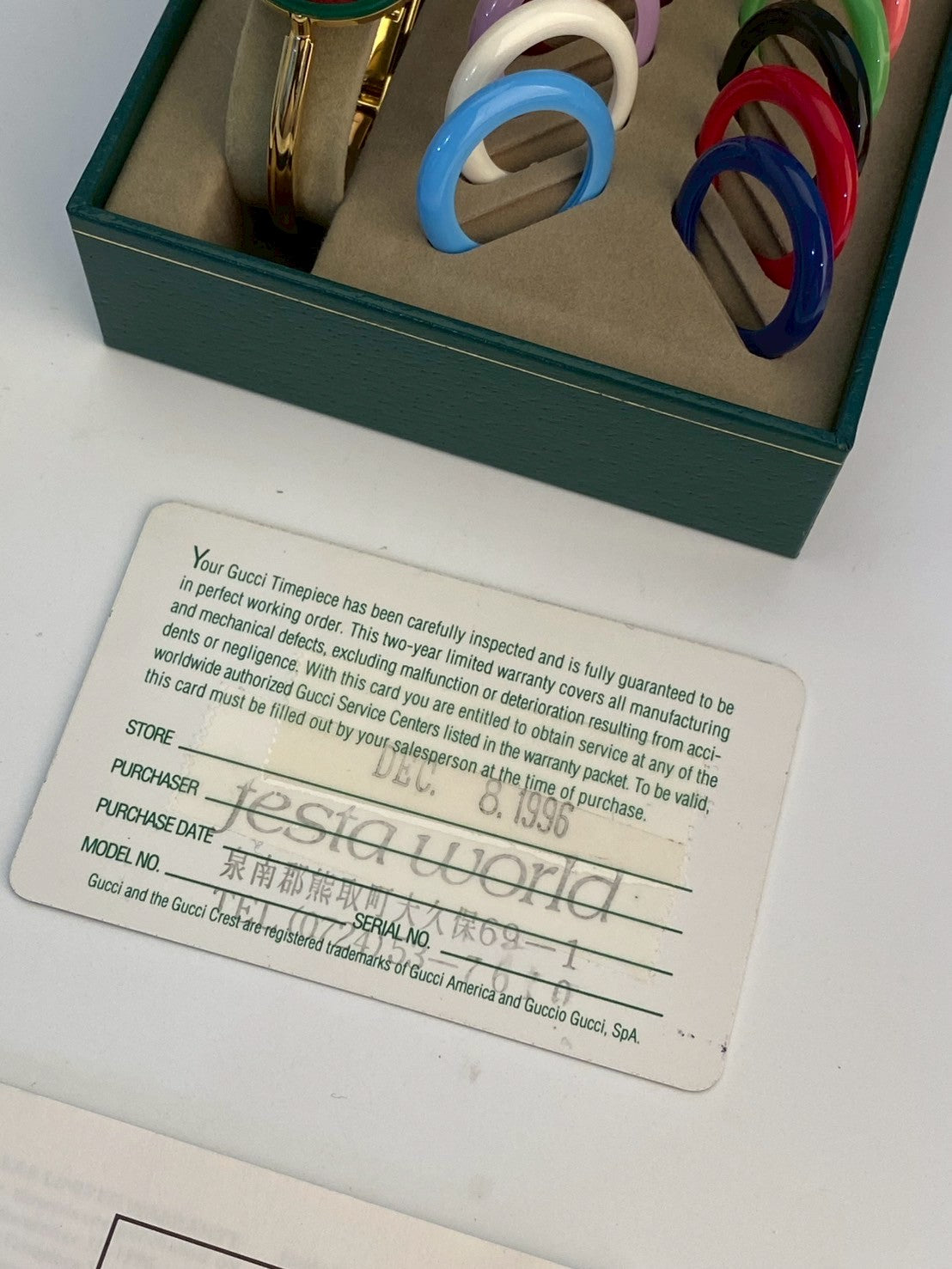 Gucci chang oring c.8184 L size