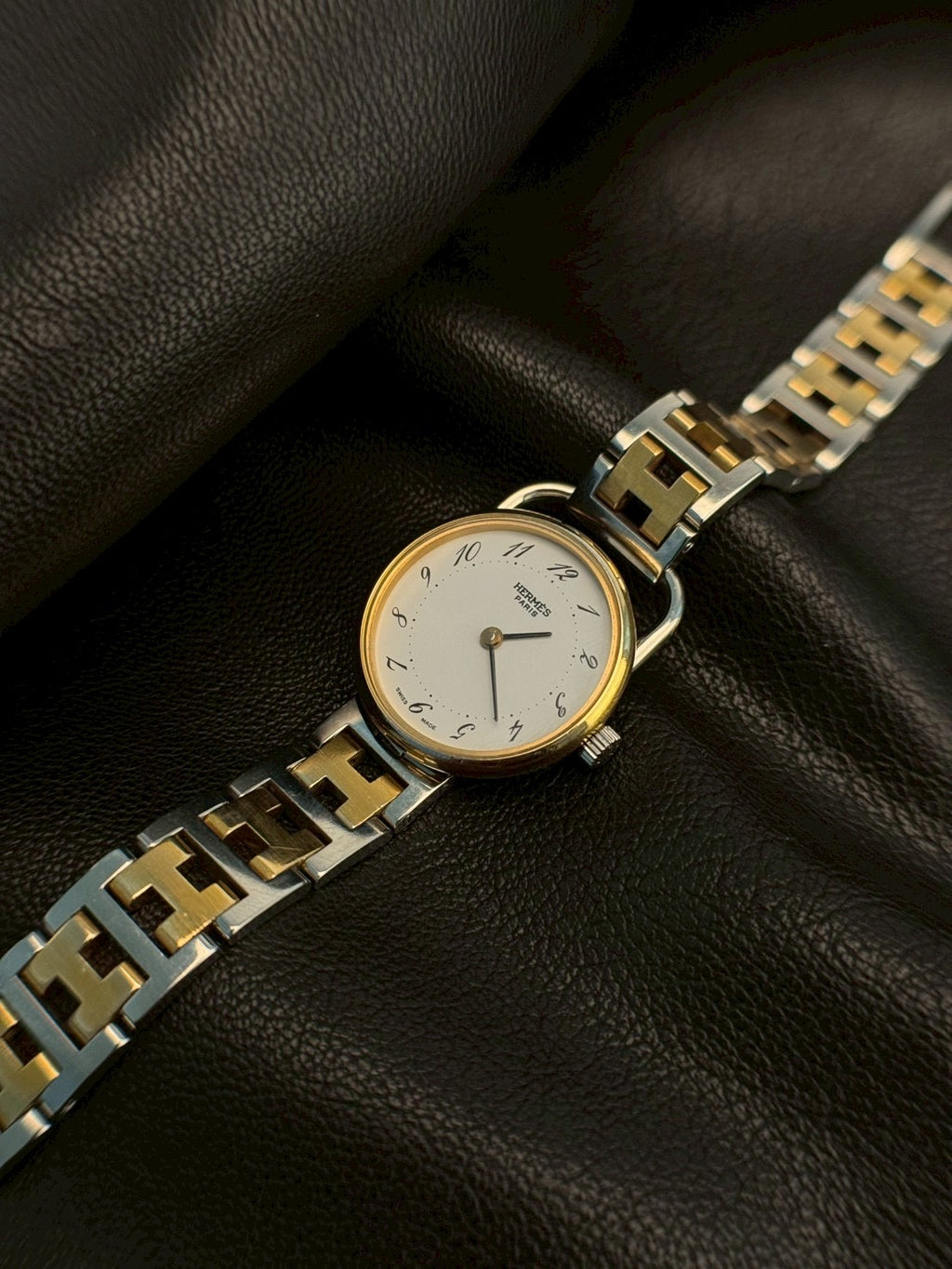 Hermes Arceau white dial