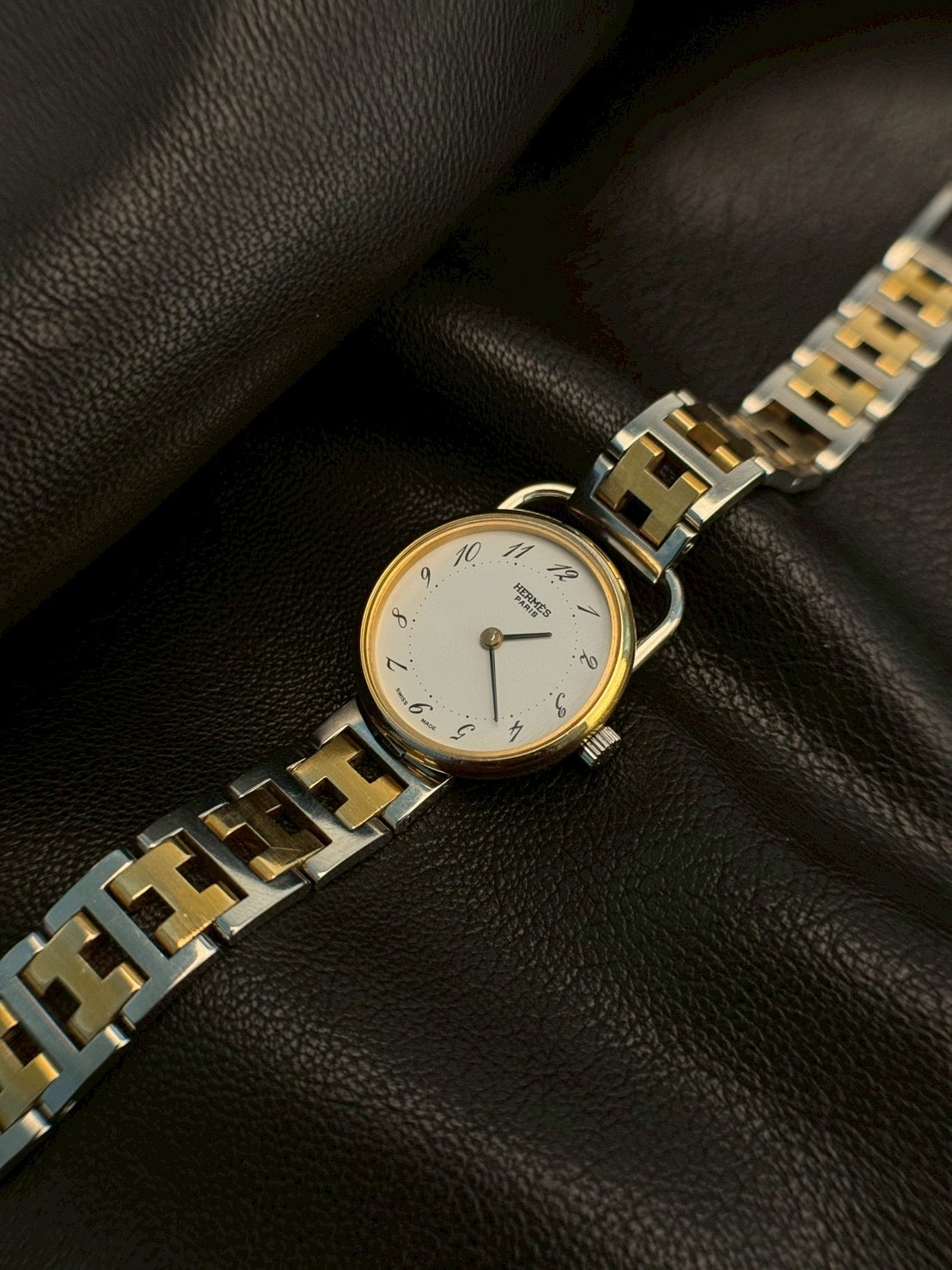 Hermes Arceau white dial