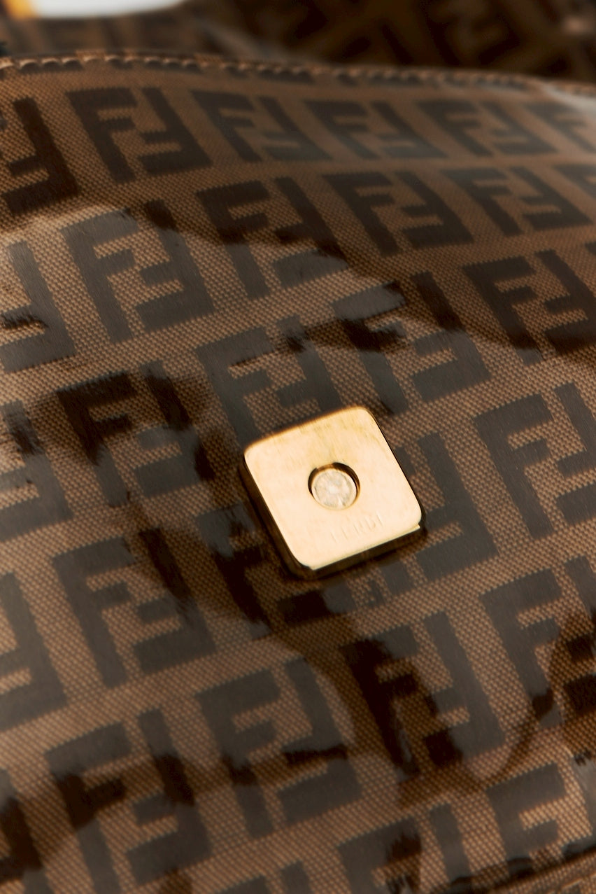 Fendi zucca baguette patent