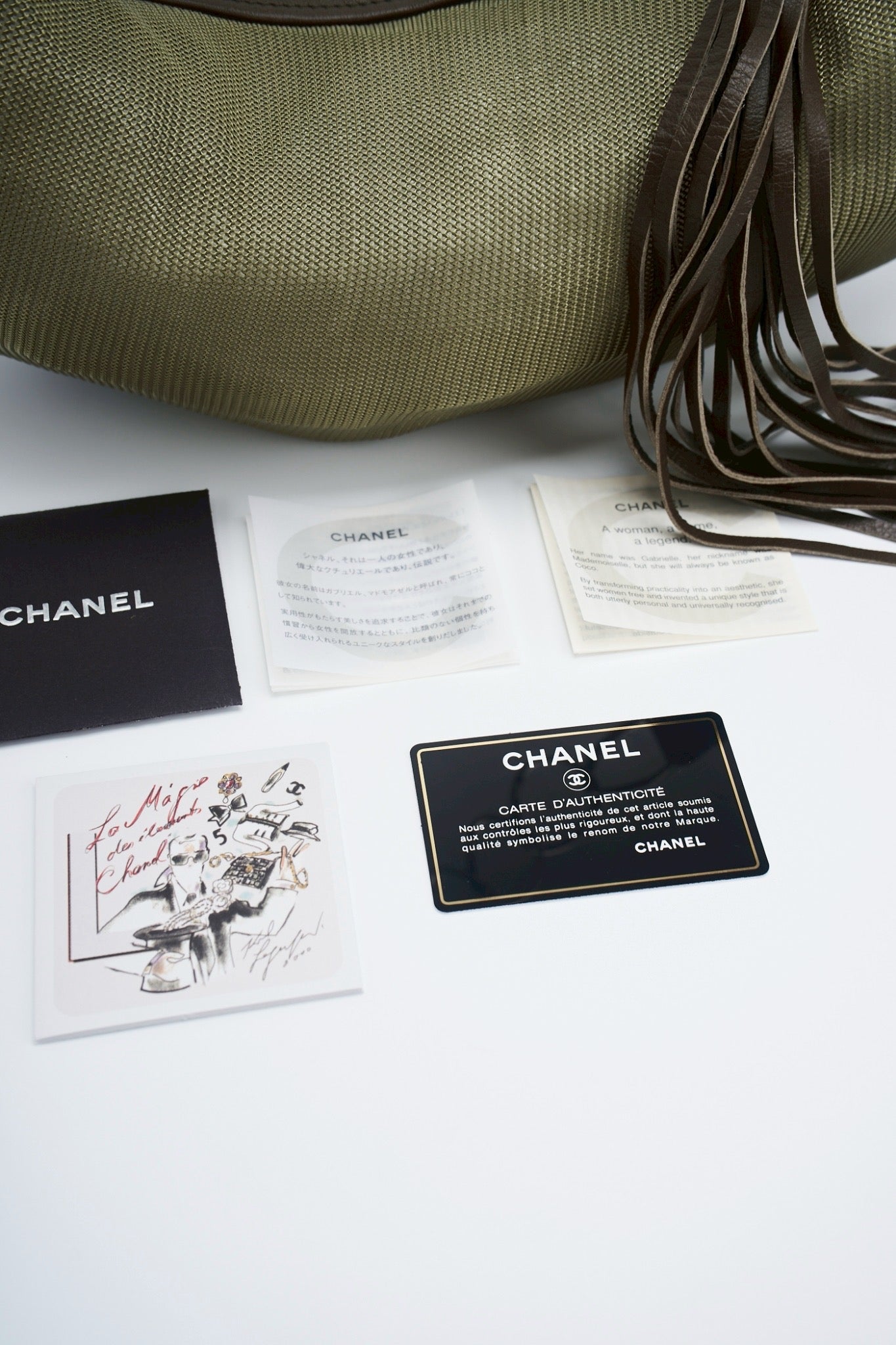 Chanel fringe mesh