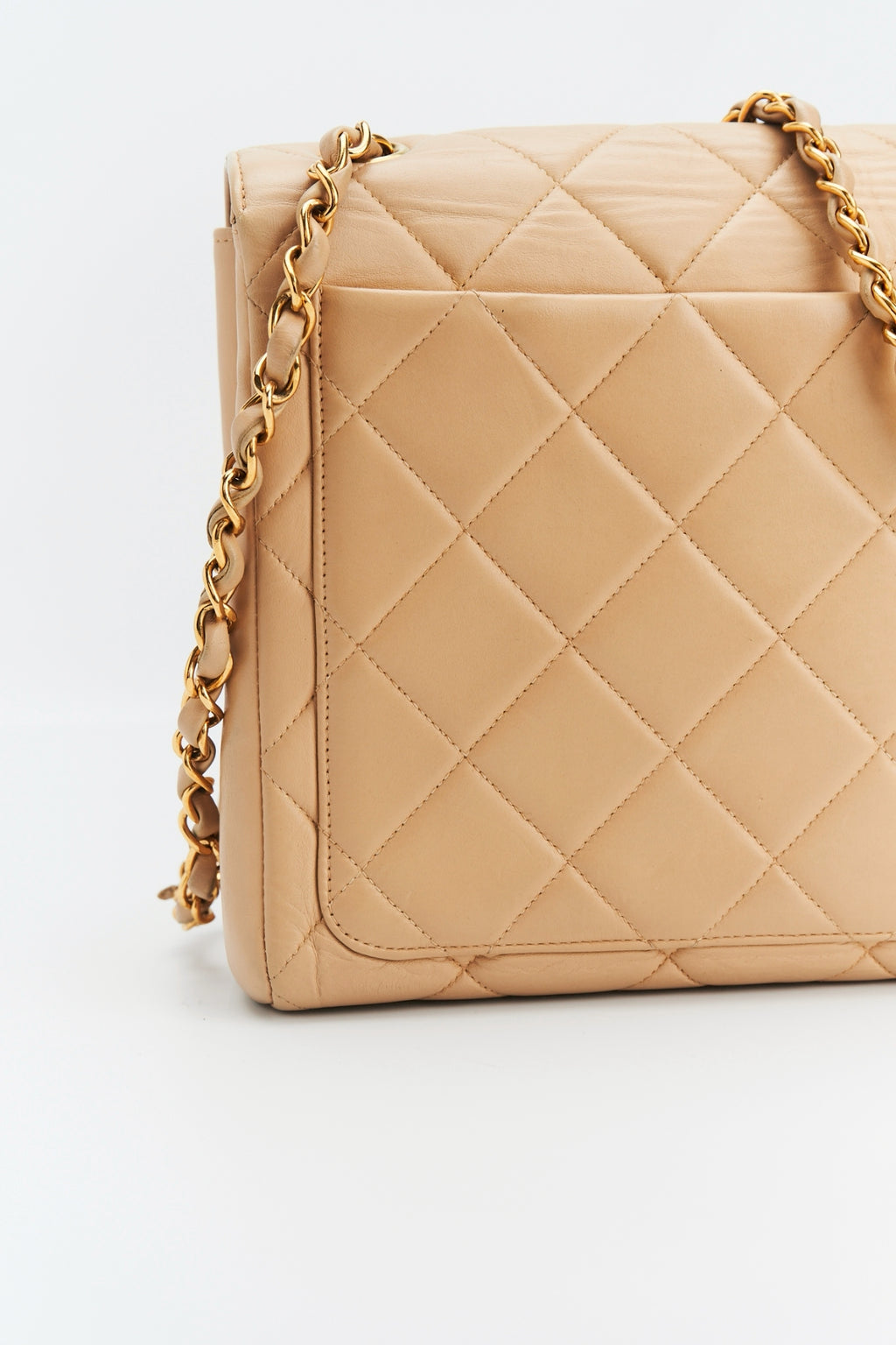 Chanel Quilted shoulder bag beige