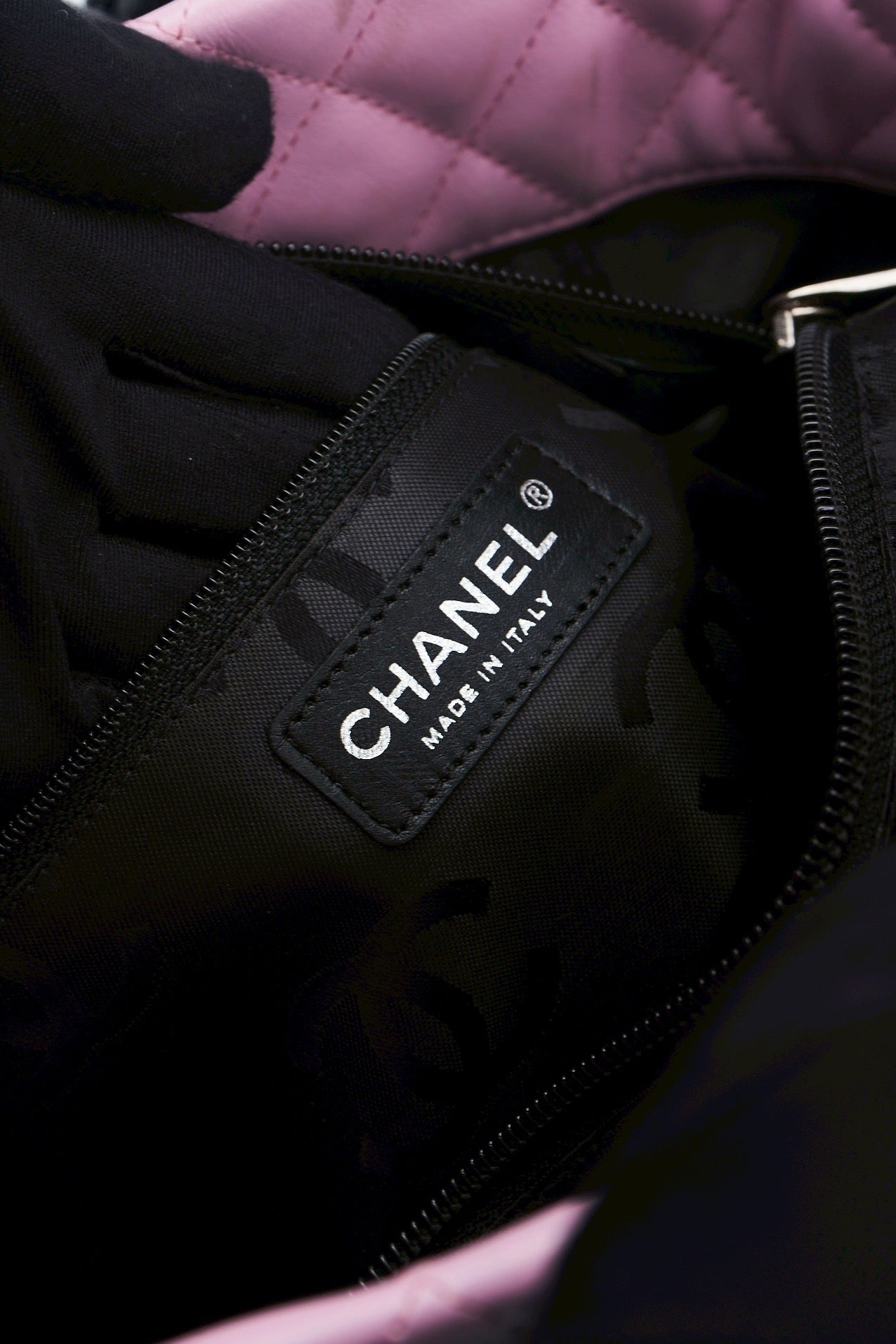 Chanel cambon mini tote pink