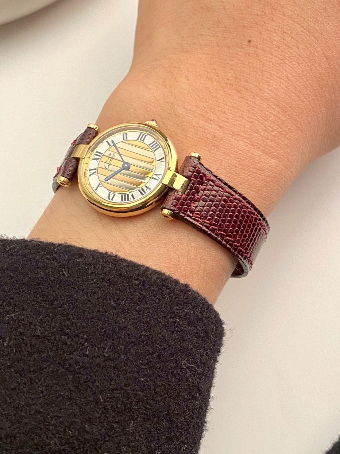 Cartier color dial argent cilcle c.5672