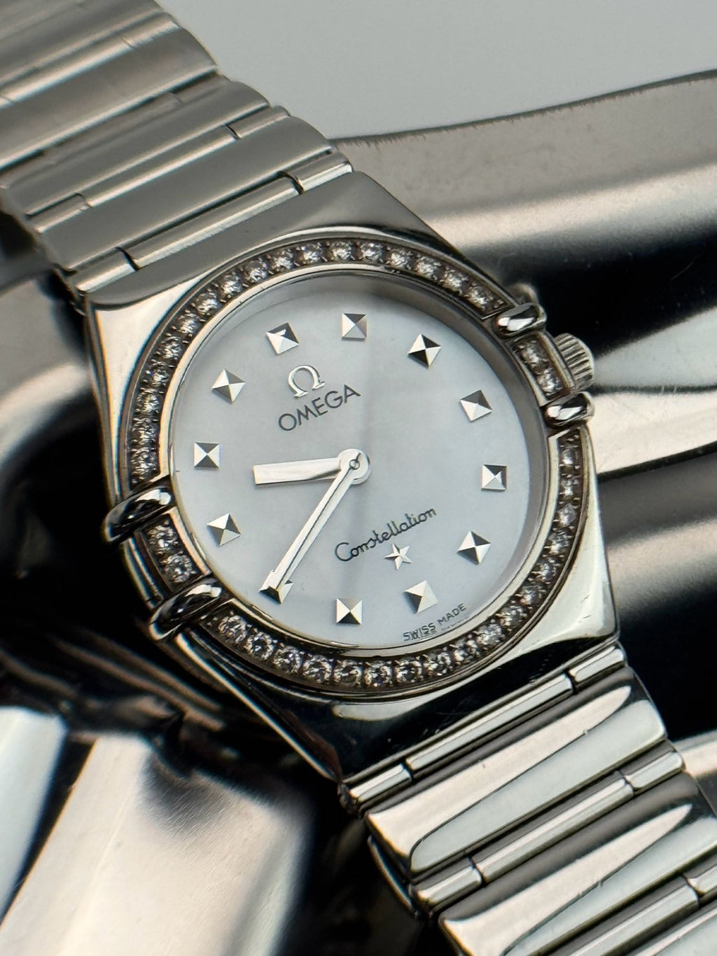 Omega Constellation Diamond Bezel